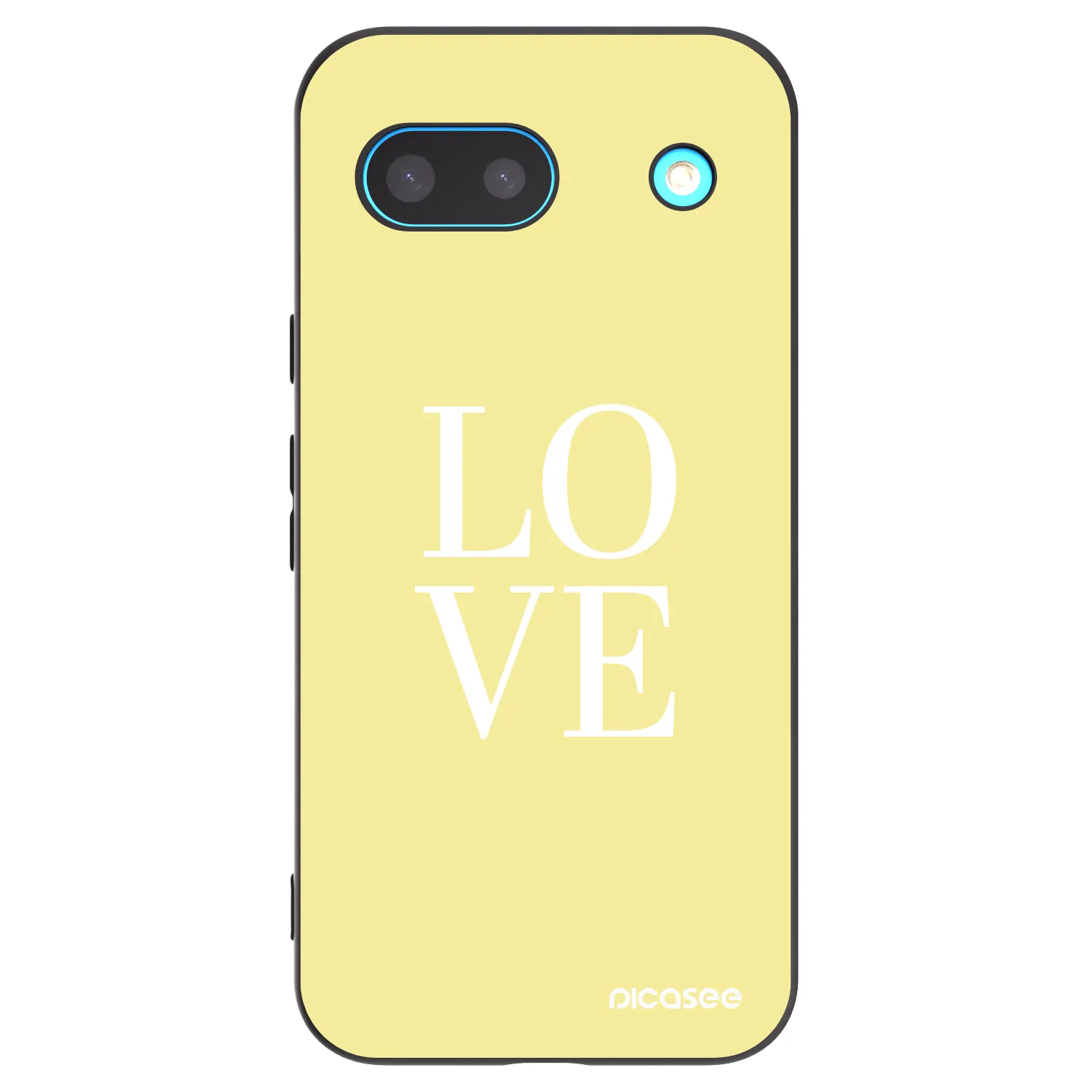 Picasee Μαύρη θήκη σιλικόνης για Google Pixel 8a - Love