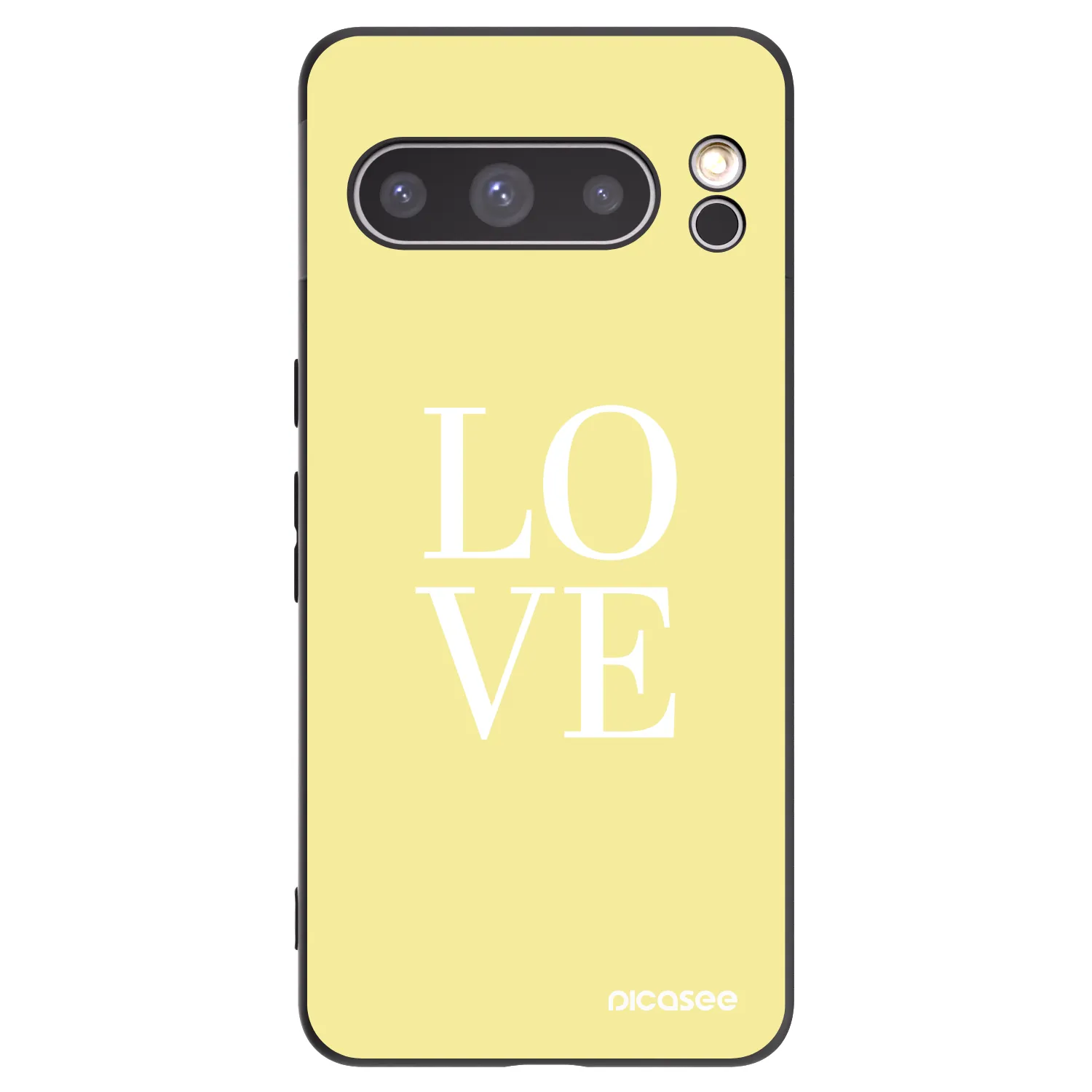 Picasee Μαύρη θήκη σιλικόνης για Google Pixel 8 Pro - Love