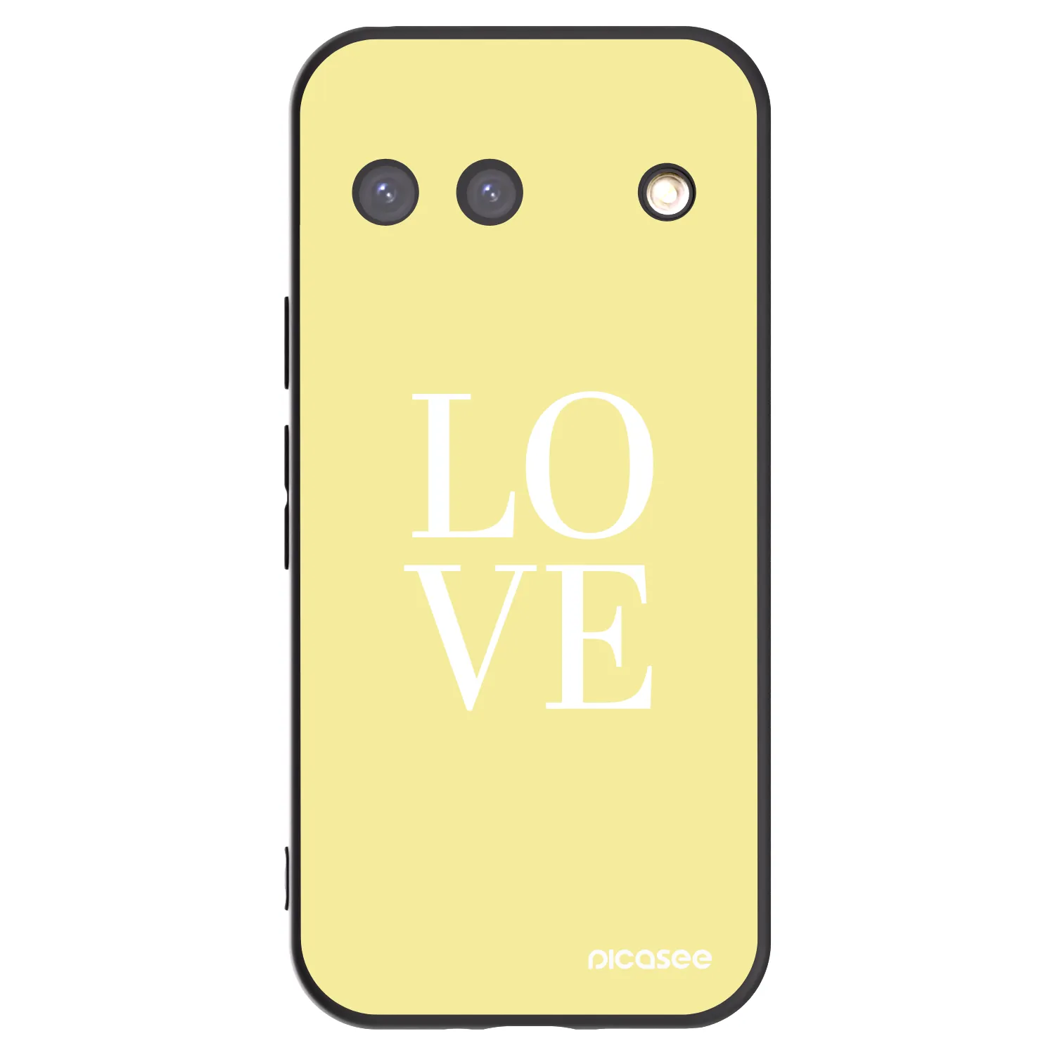 Picasee Μαύρη θήκη σιλικόνης για Google Pixel 9 - Love