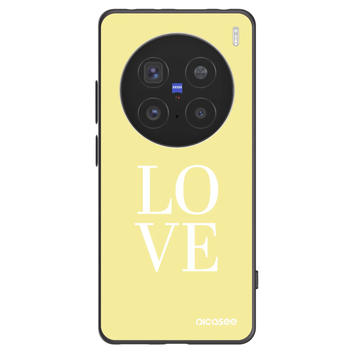 Picasee Μαύρη θήκη σιλικόνης για Vivo X200 Pro - Love