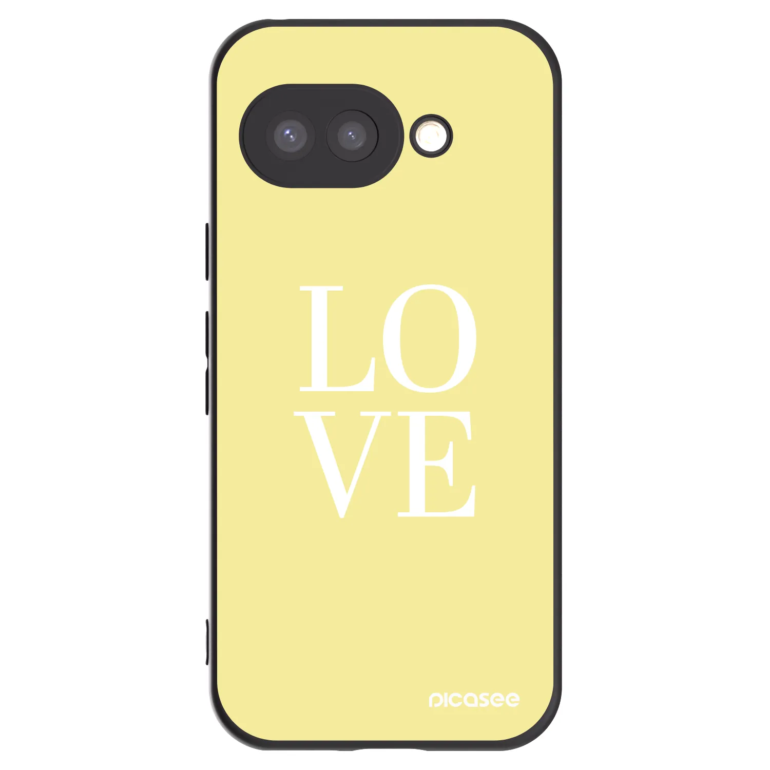 Picasee Μαύρη θήκη σιλικόνης για Google Pixel 9a - Love
