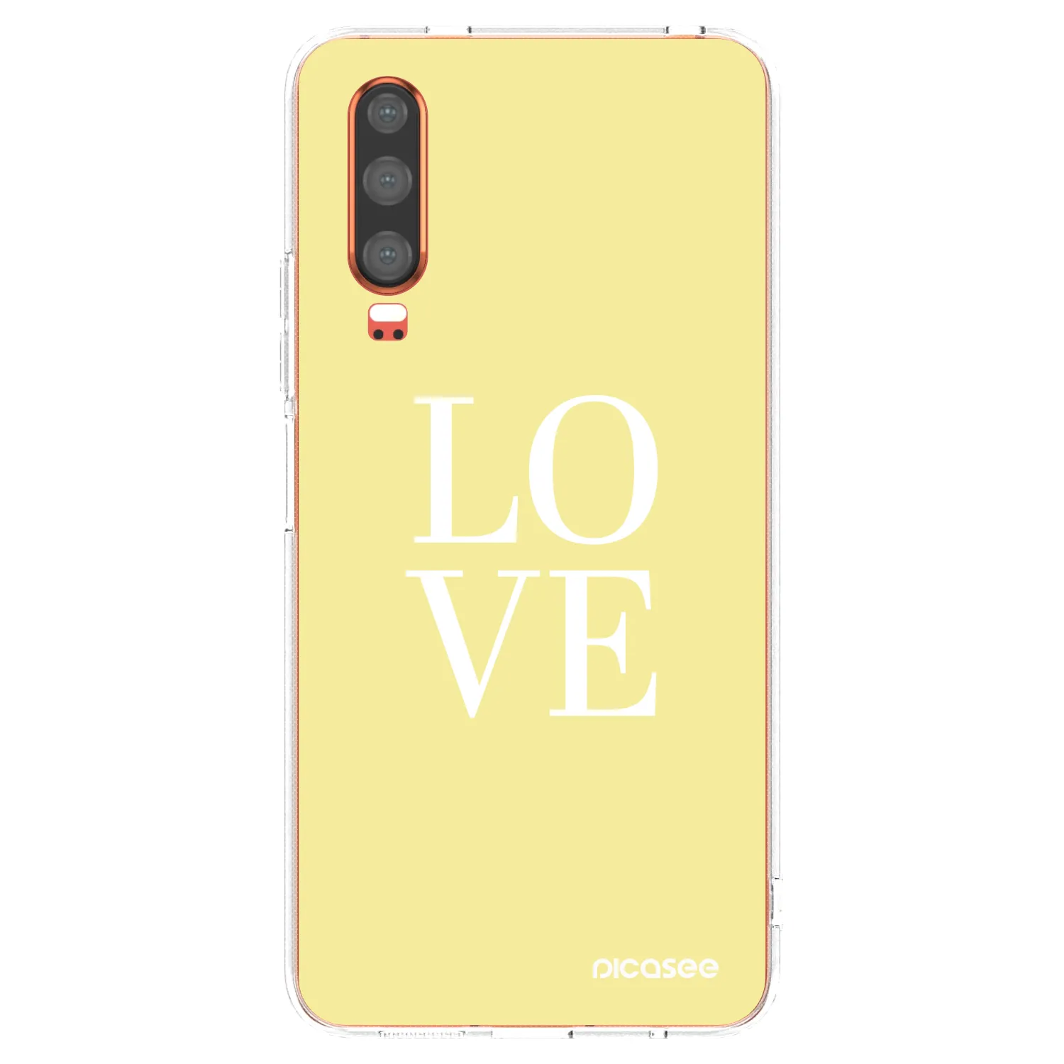 Picasee διαφανής θήκη σιλικόνης Huawei P30 - Love