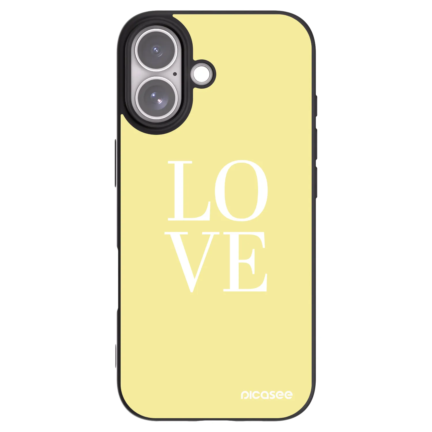 Picasee Μαύρη θήκη σιλικόνης για Apple iPhone 17 - Love