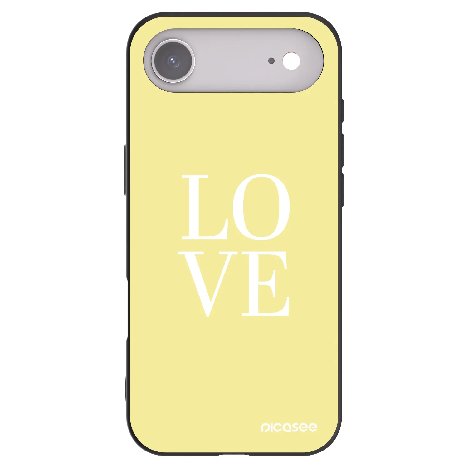 Picasee Μαύρη θήκη σιλικόνης για Apple iPhone Air - Love