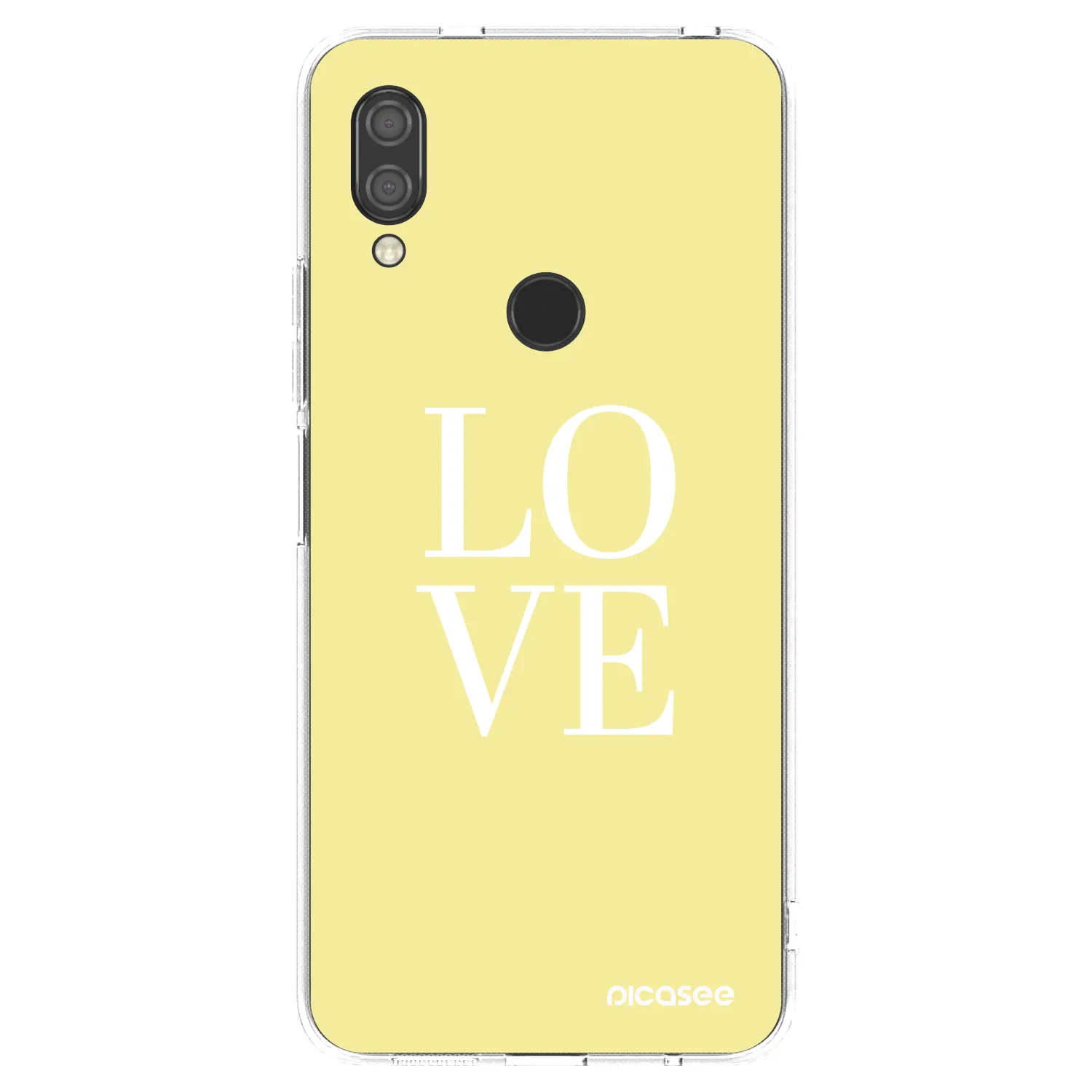 Picasee διαφανής θήκη σιλικόνης Xiaomi Redmi 7 - Love