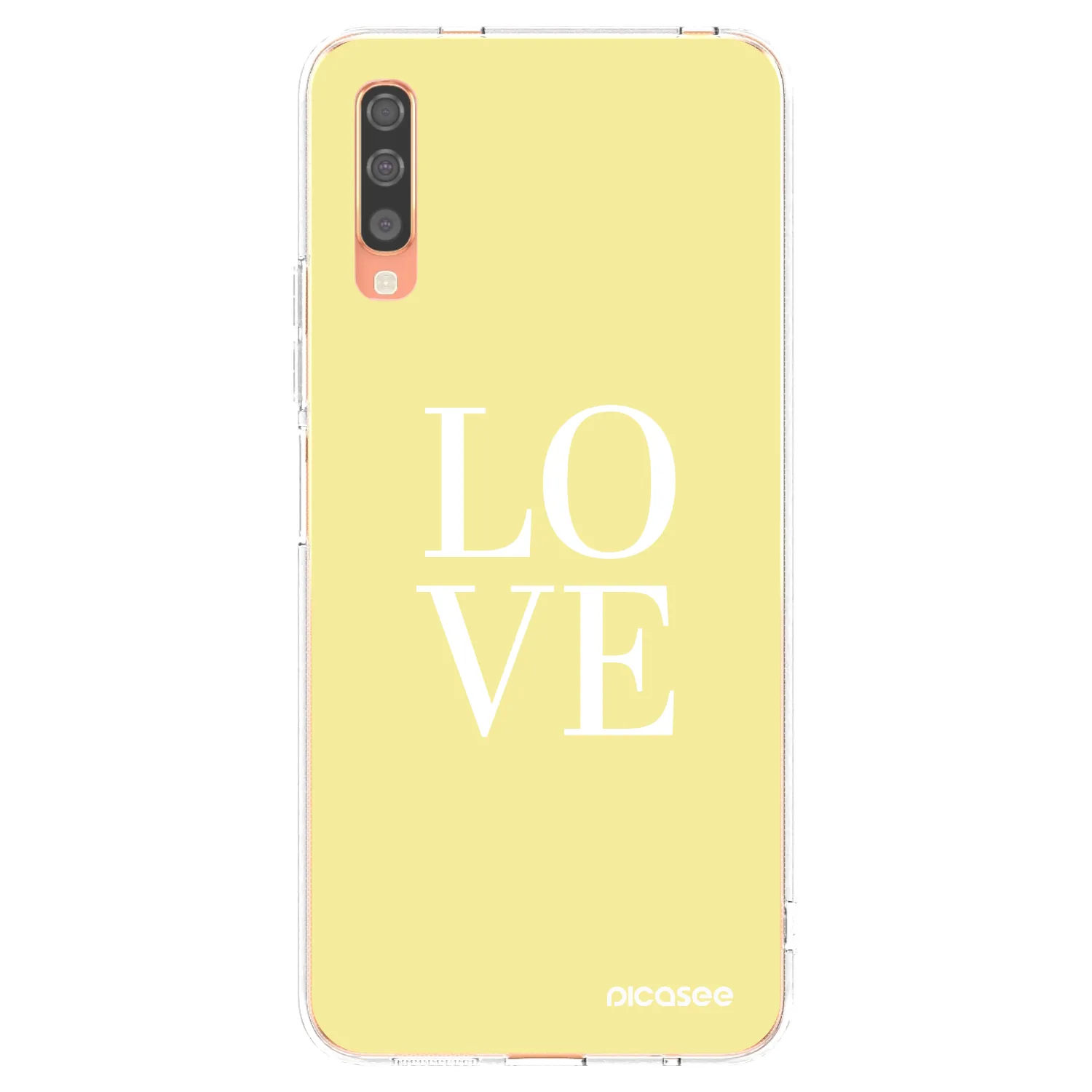 Picasee διαφανής θήκη σιλικόνης Samsung Galaxy A70 A705F - Love