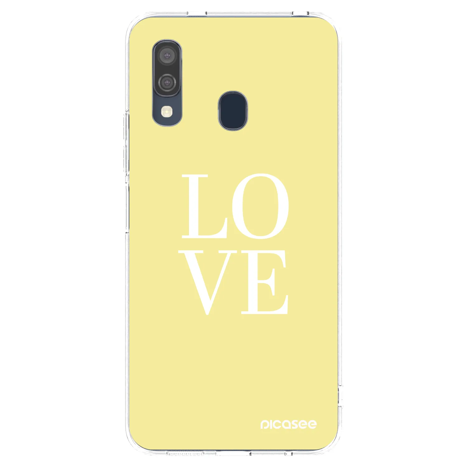 Picasee διαφανής θήκη σιλικόνης Samsung Galaxy A40 A405F - Love