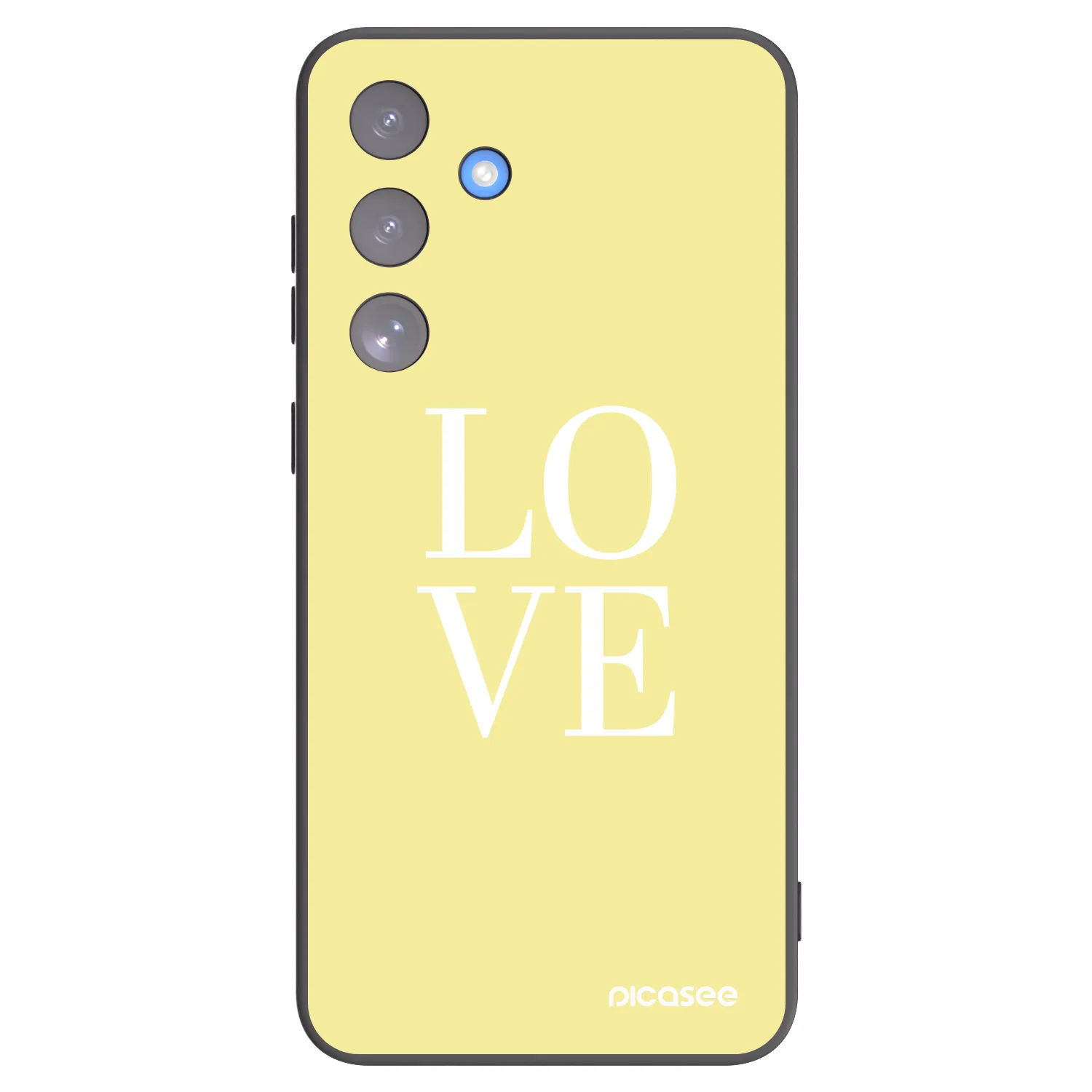 Picasee Μαύρη θήκη σιλικόνης για Samsung Galaxy S25 FE 5G - Love