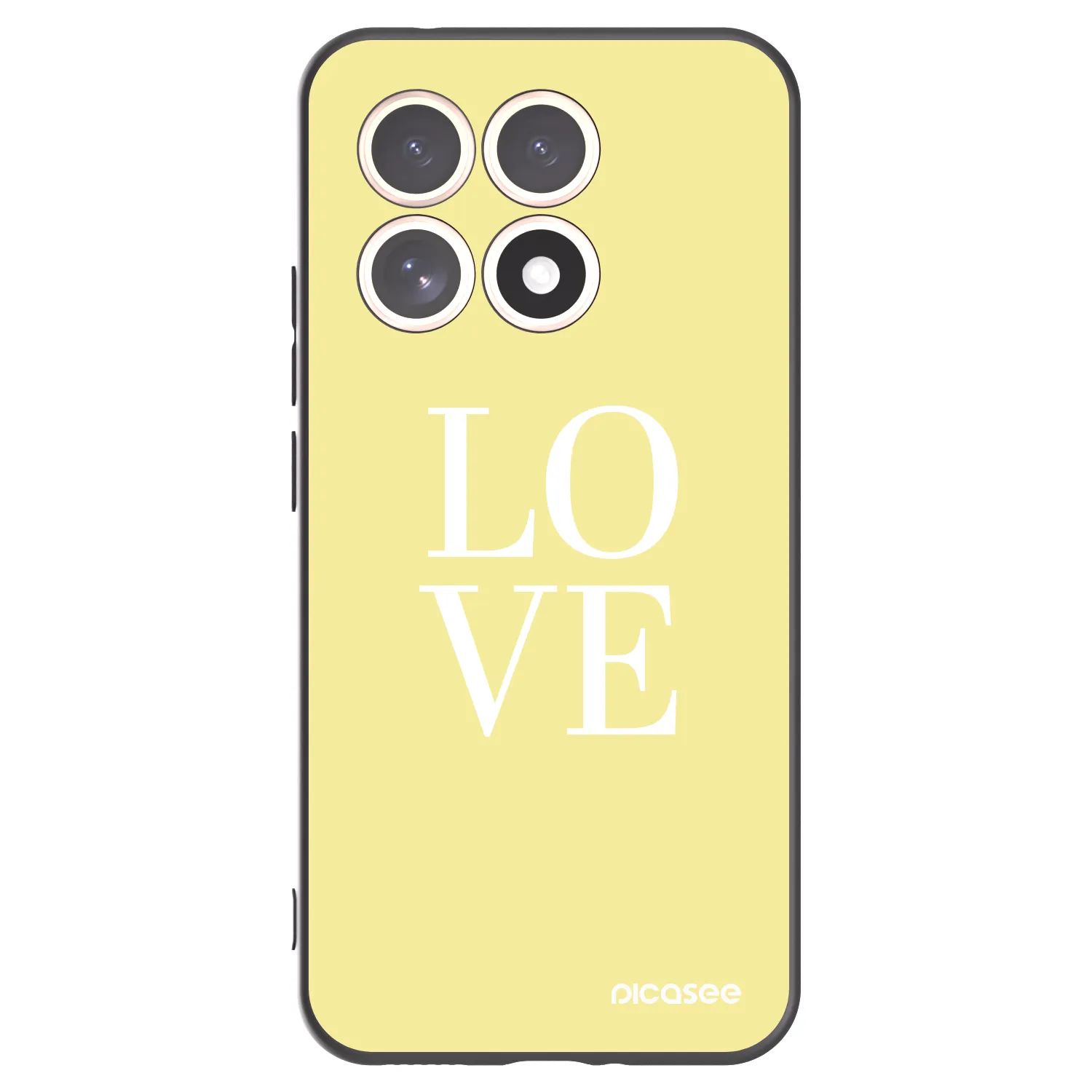 Picasee Μαύρη θήκη σιλικόνης για Xiaomi 15T - Love