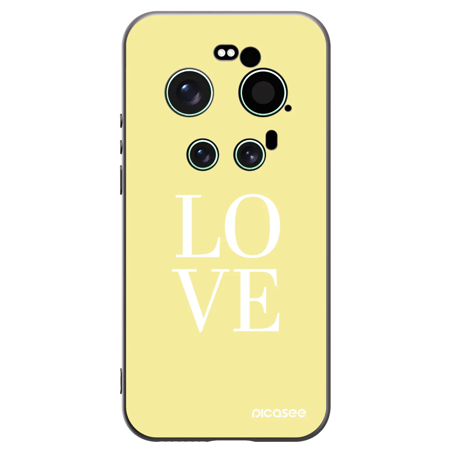 Picasee Μαύρη θήκη σιλικόνης για Xiaomi 17 Ultra - Love