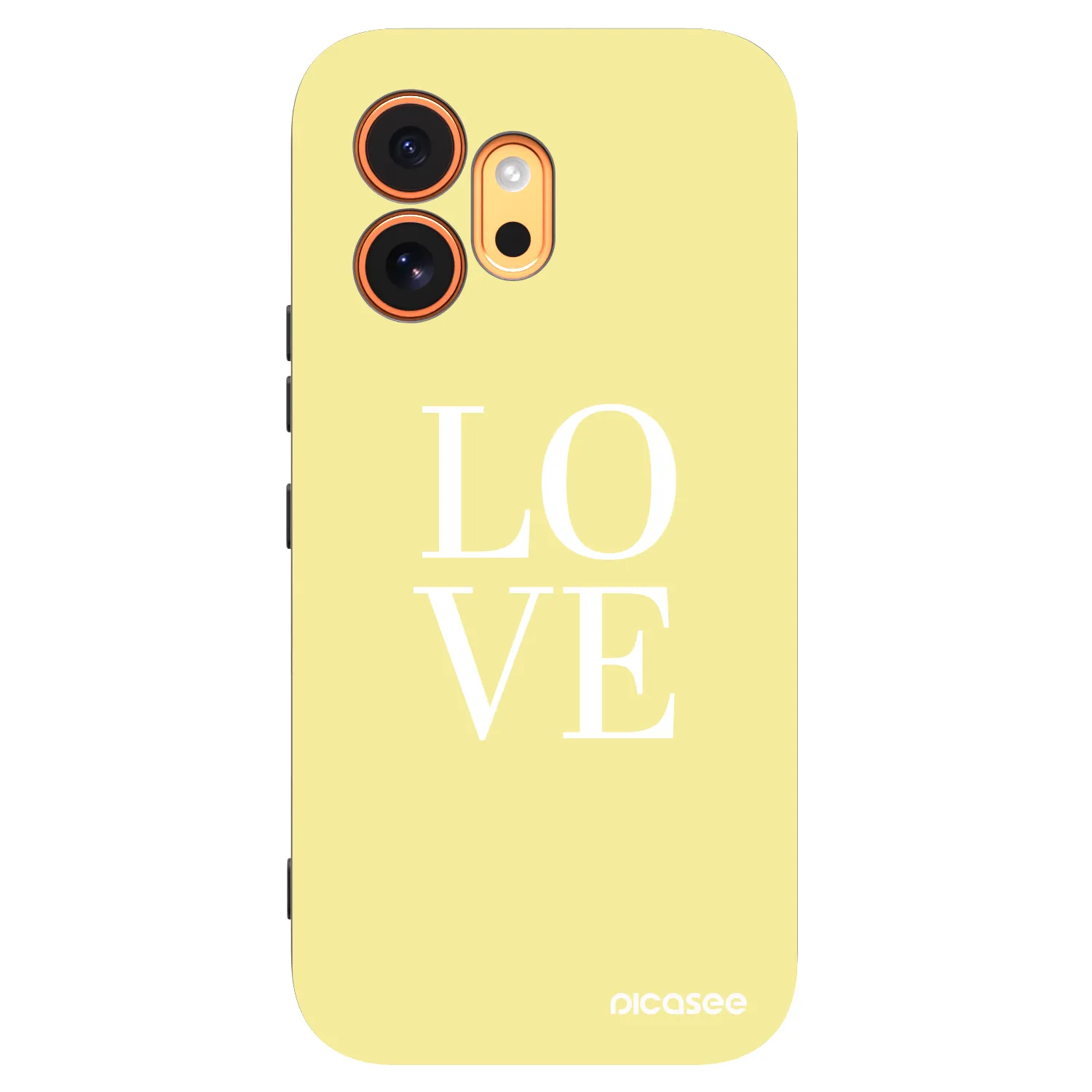 Picasee Μαύρη θήκη σιλικόνης για Honor 600 - Love