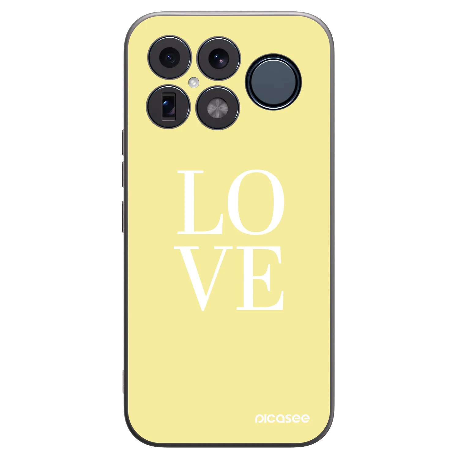 Picasee Μαύρη θήκη σιλικόνης για Xiaomi Poco F8 Ultra - Love