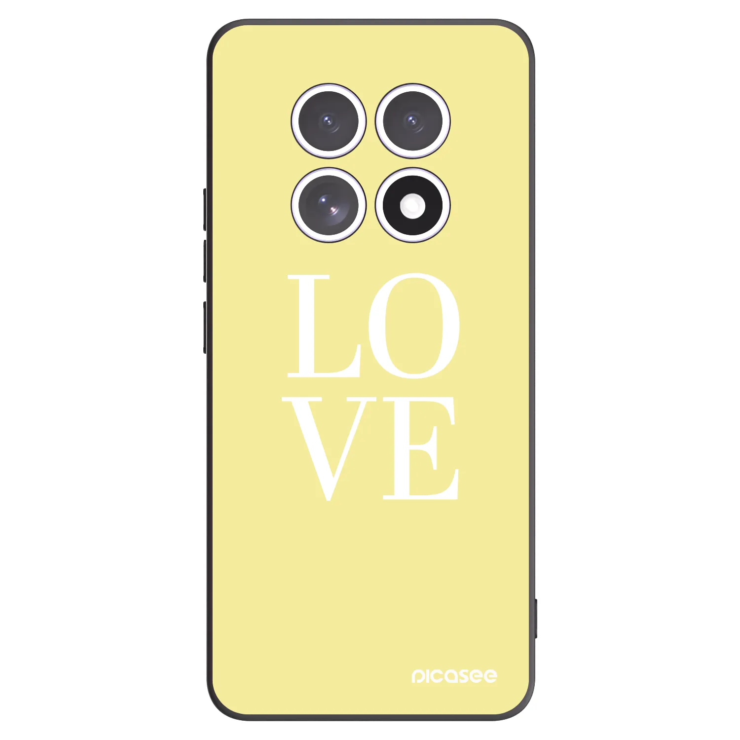 Picasee Μαύρη θήκη σιλικόνης για Xiaomi Redmi Note 15 5G - Love