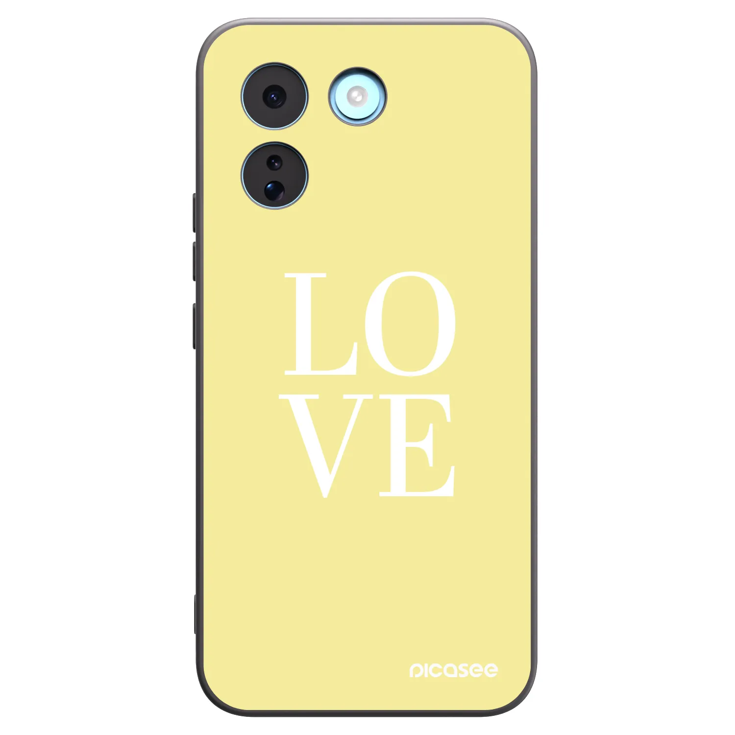 Picasee Μαύρη θήκη σιλικόνης για Xiaomi Redmi Note 17 Pro MAX 5G - Love
