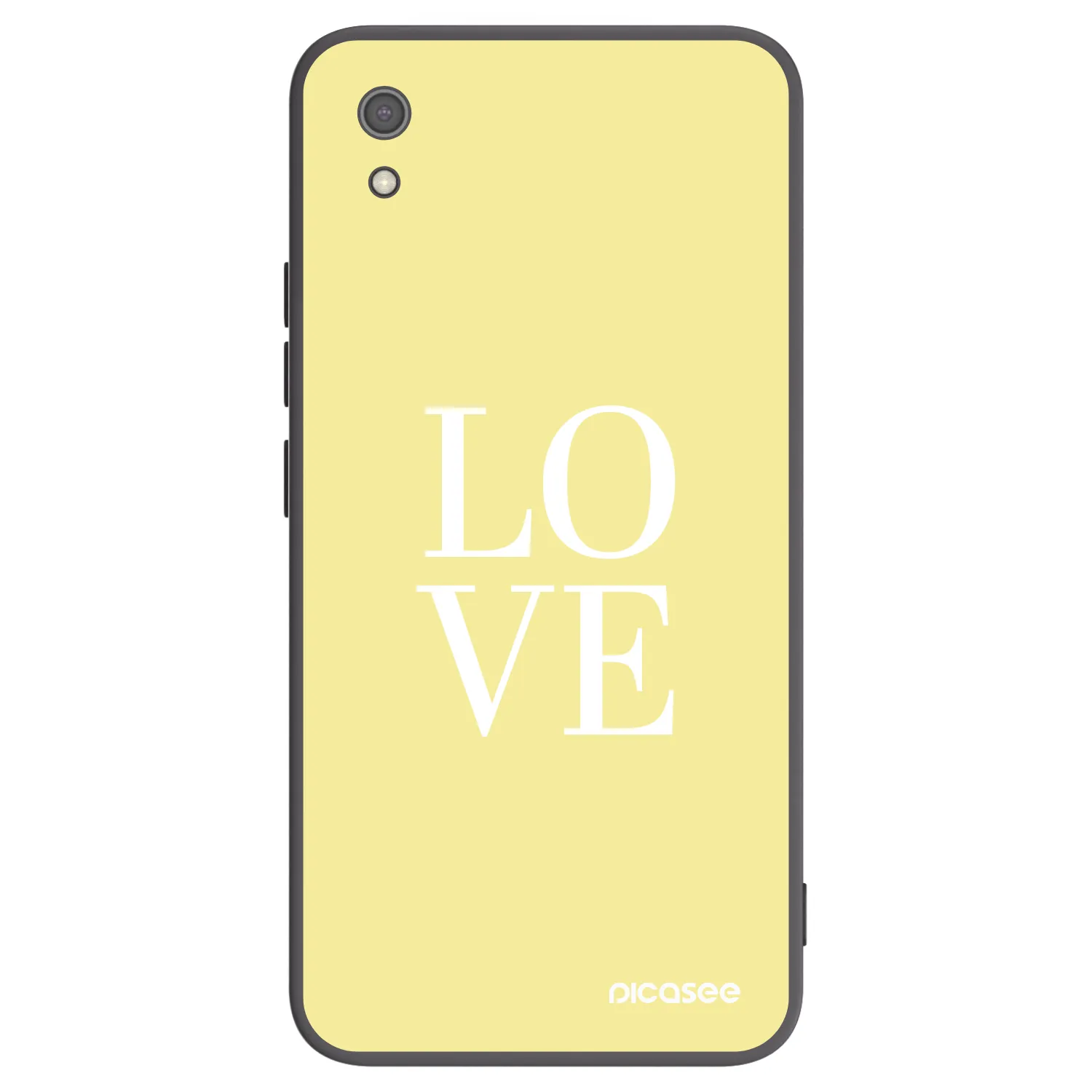 Picasee Μαύρη θήκη σιλικόνης για Xiaomi Redmi 7A - Love