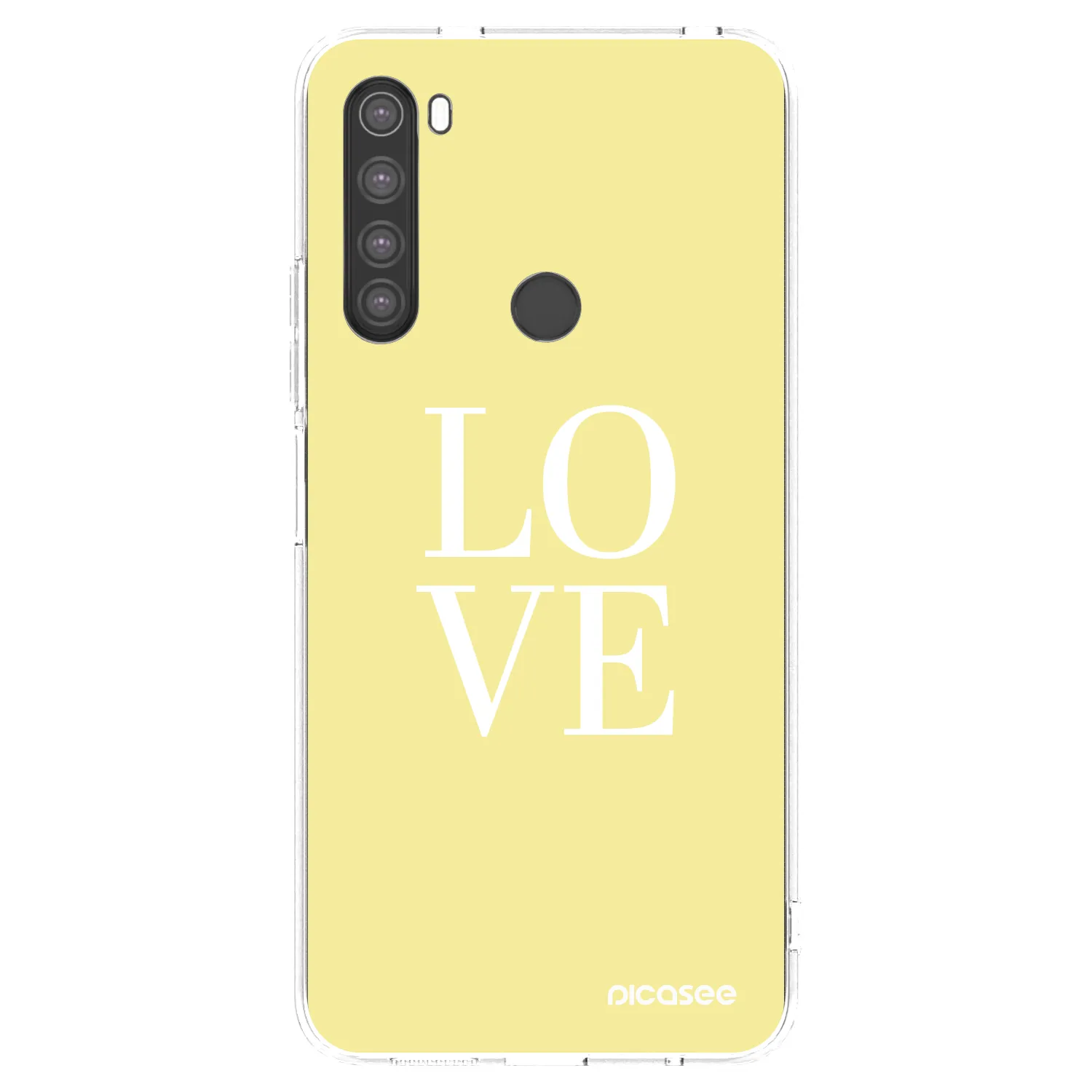 Picasee διαφανής θήκη σιλικόνης Xiaomi Redmi Note 8 - Love