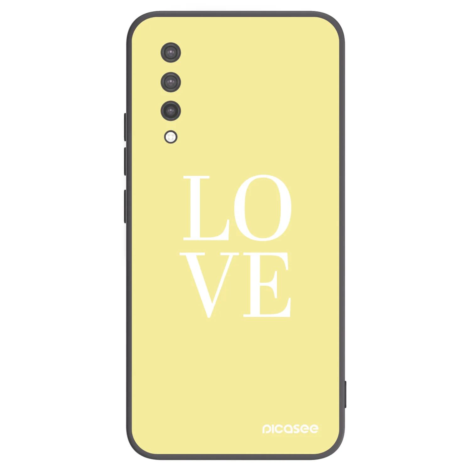 Picasee Μαύρη θήκη σιλικόνης για Xiaomi Mi 9 Lite - Love