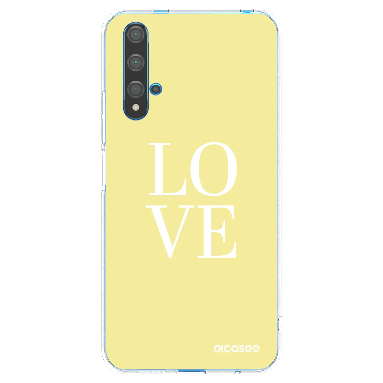 Picasee διαφανής θήκη σιλικόνης Huawei Nova 5T - Love