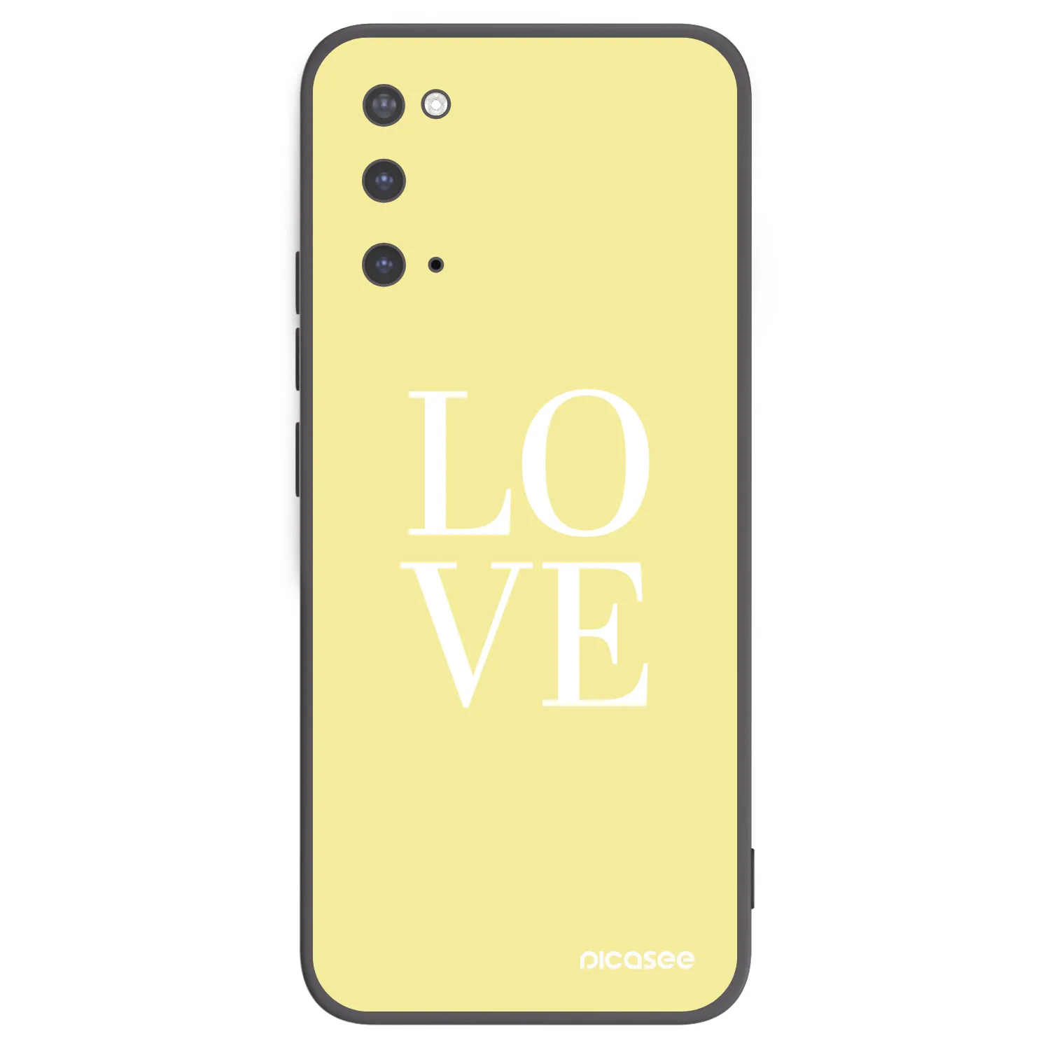Picasee Μαύρη θήκη σιλικόνης για Samsung Galaxy S20 G980F - Love