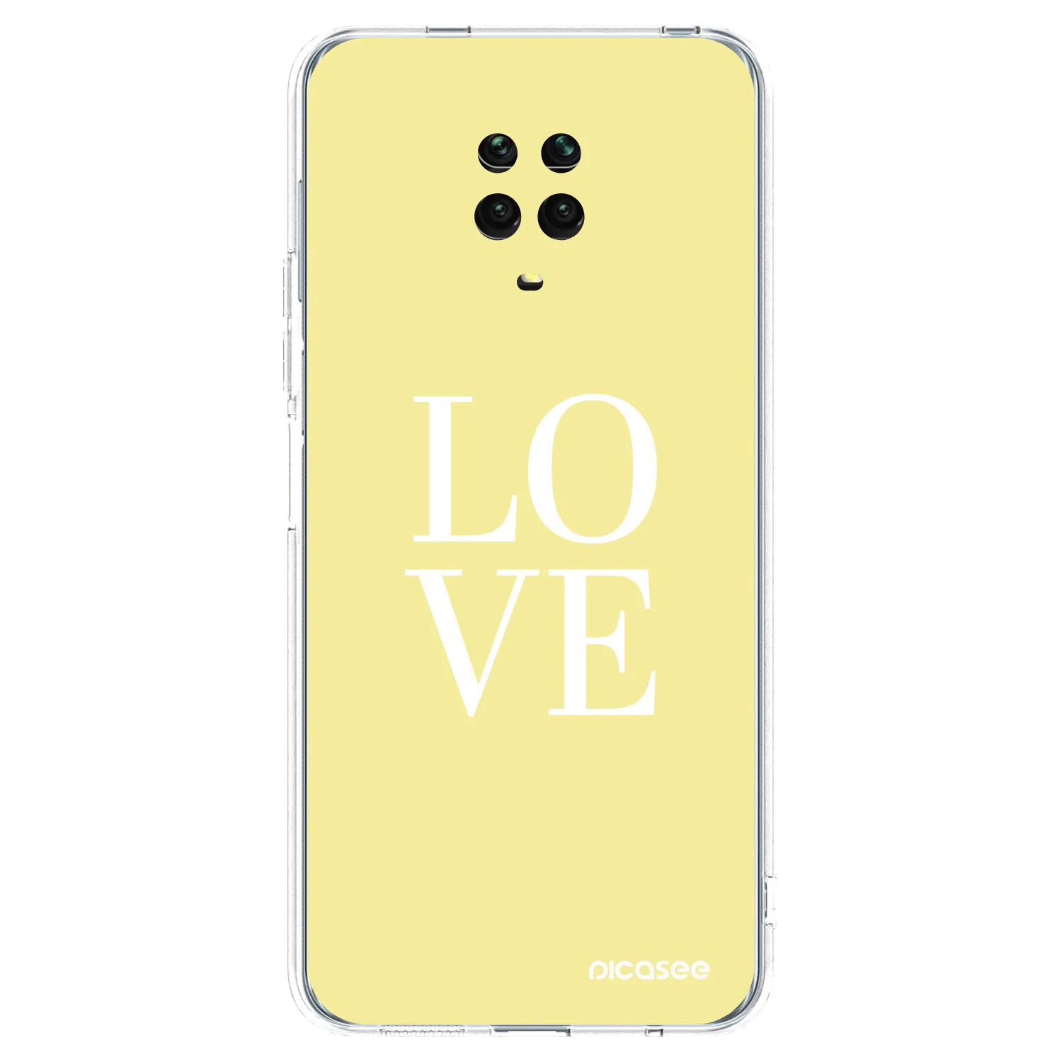 Picasee διαφανής θήκη σιλικόνης Xiaomi Redmi Note 9 Pro - Love