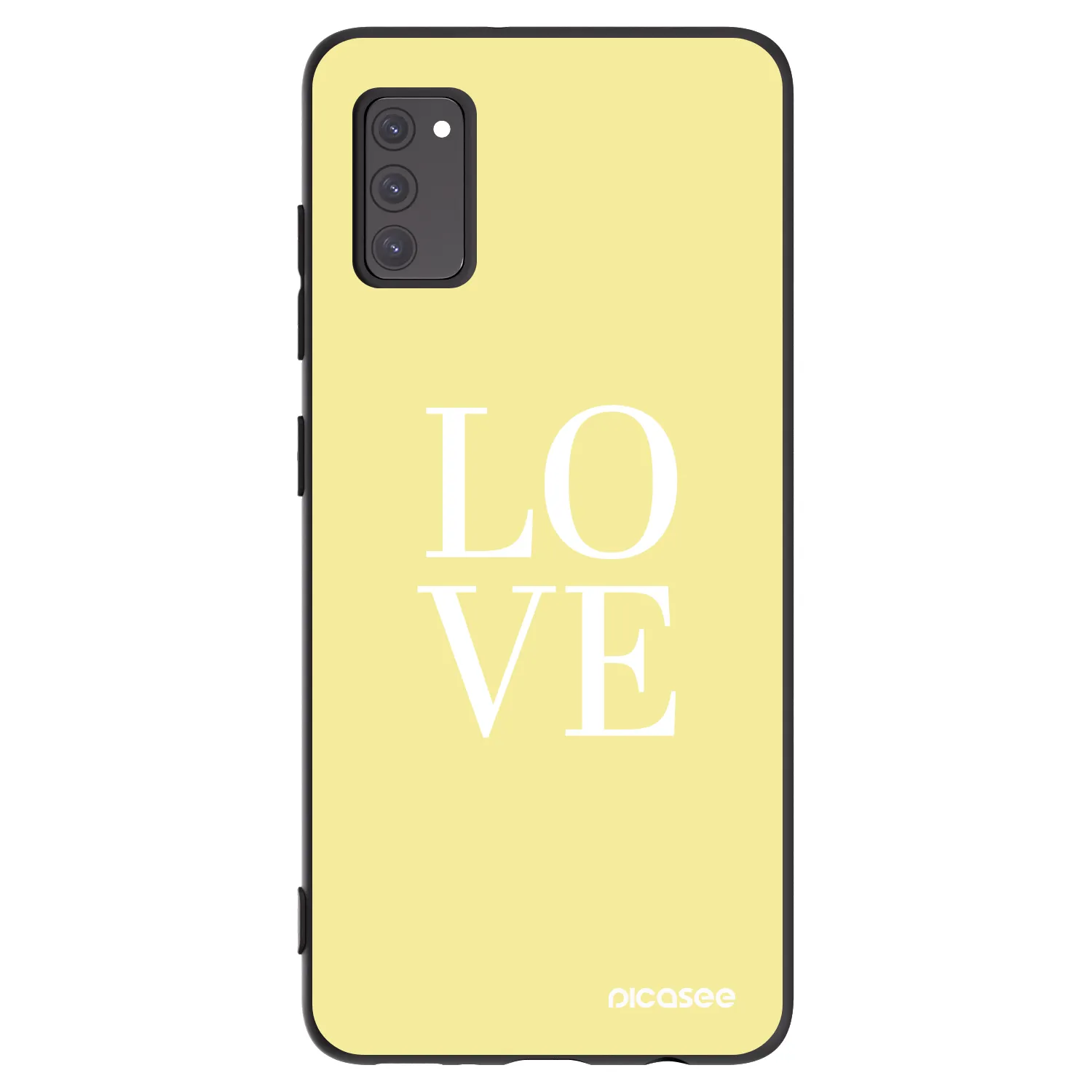 Picasee Μαύρη θήκη σιλικόνης για Samsung Galaxy A41 A415F - Love