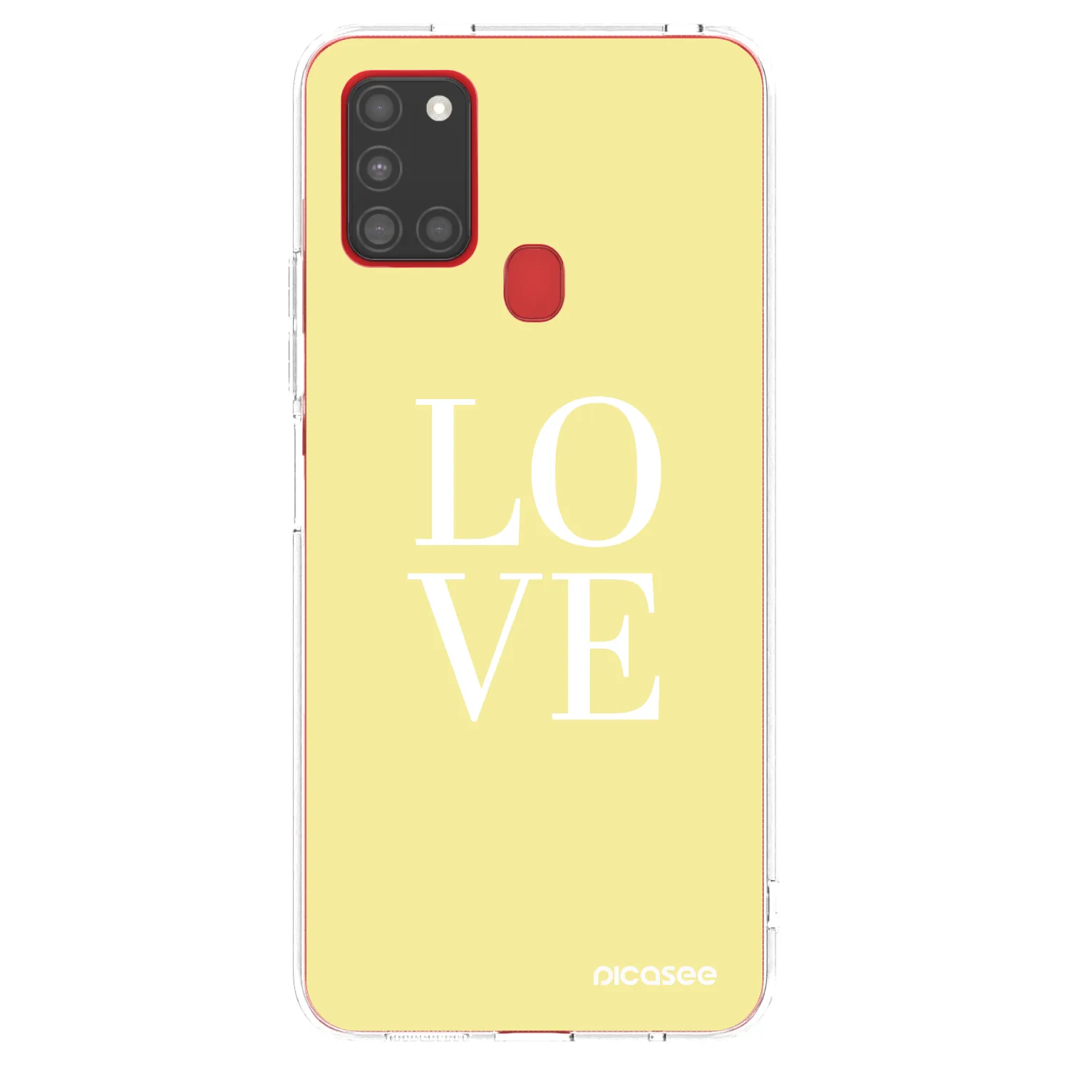 Picasee διαφανής θήκη σιλικόνης Samsung Galaxy A21s - Love
