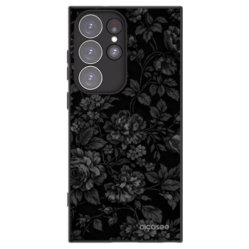Picasee Μαύρη θήκη σιλικόνης για Samsung Galaxy S23 Ultra 5G - Dark Romance