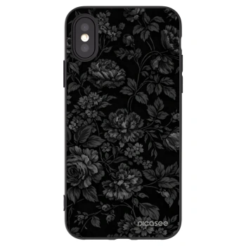 Picasee Μαύρη θήκη σιλικόνης για Apple iPhone X/XS - Dark Romance