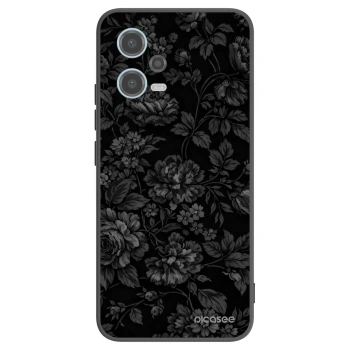 Picasee Μαύρη θήκη σιλικόνης για Xiaomi Redmi Note 12 5G - Dark Romance