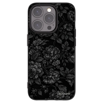 Picasee Μαύρη θήκη σιλικόνης για Apple iPhone 15 Pro - Dark Romance