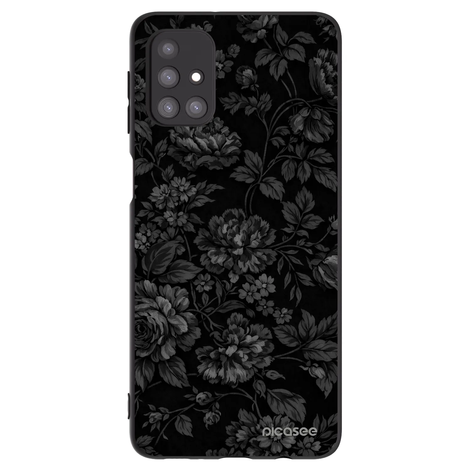 Picasee Μαύρη θήκη σιλικόνης για Samsung Galaxy M31s - Dark Romance