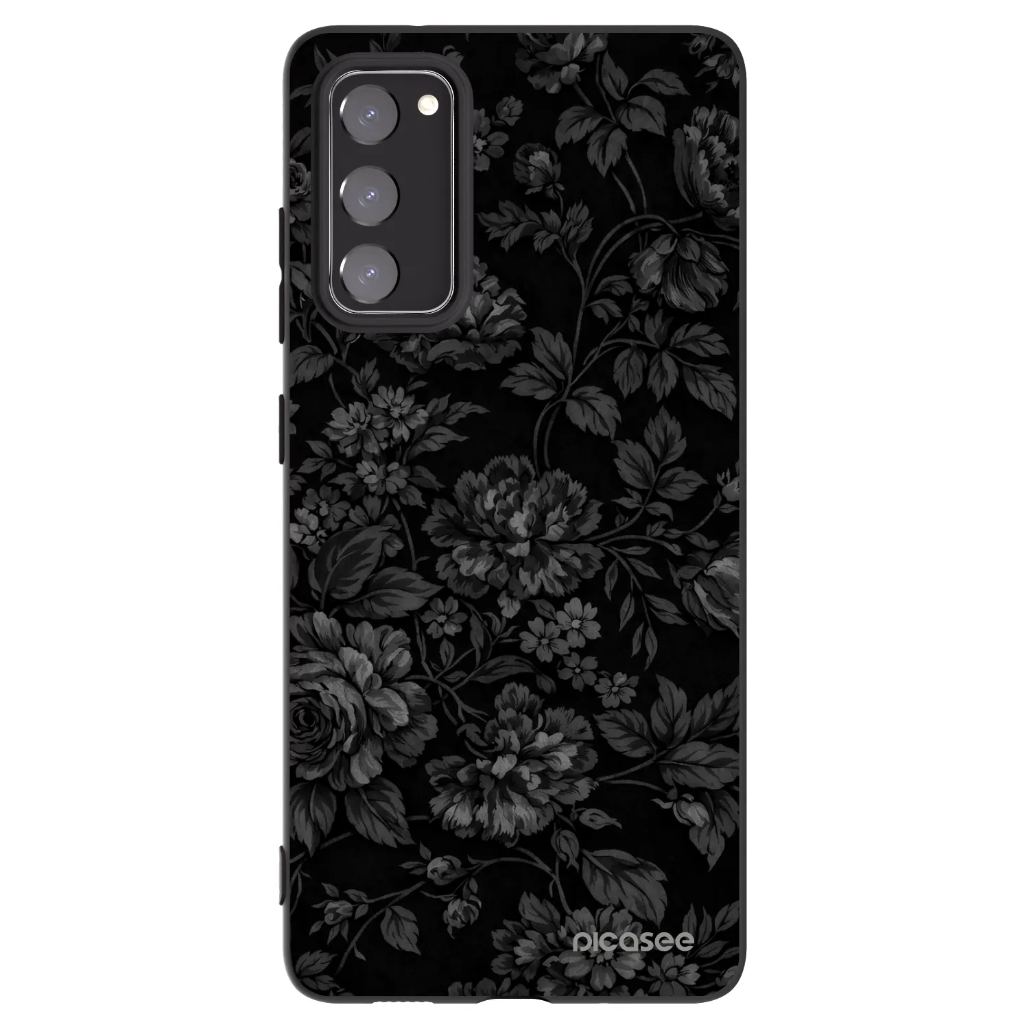 Picasee Μαύρη θήκη σιλικόνης για Samsung Galaxy S20 FE - Dark Romance