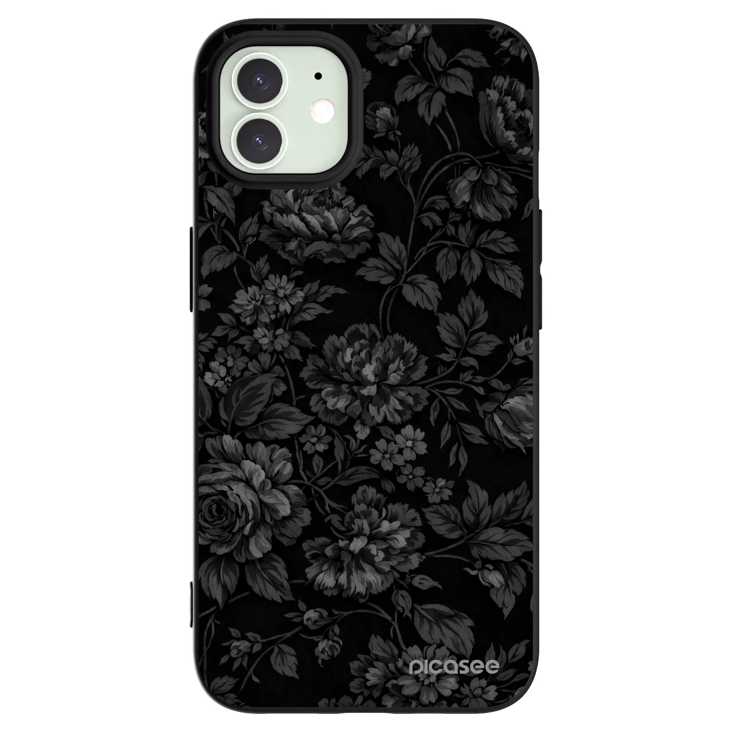 Picasee Μαύρη θήκη σιλικόνης για Apple iPhone 12 Pro - Dark Romance