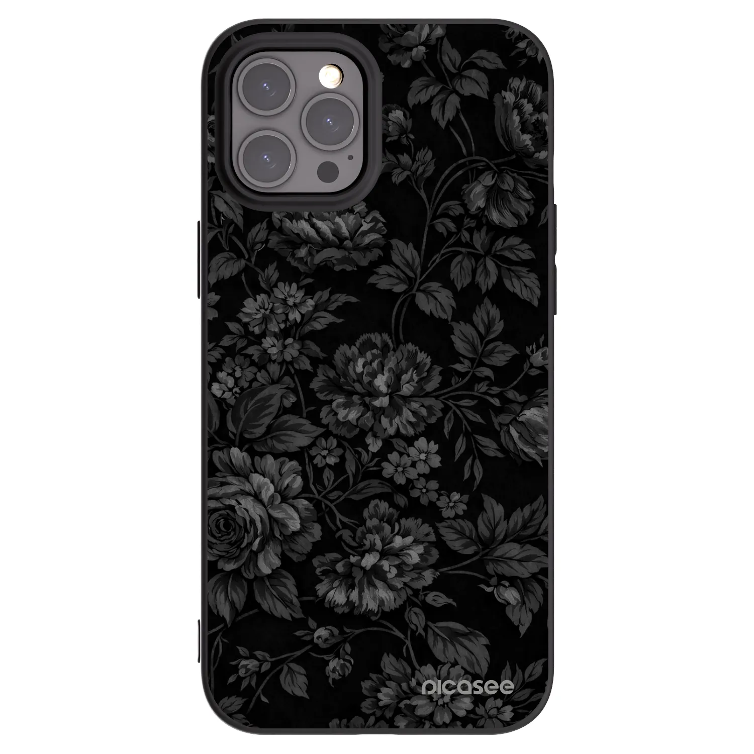 Picasee Μαύρη θήκη σιλικόνης για Apple iPhone 12 Pro Max - Dark Romance