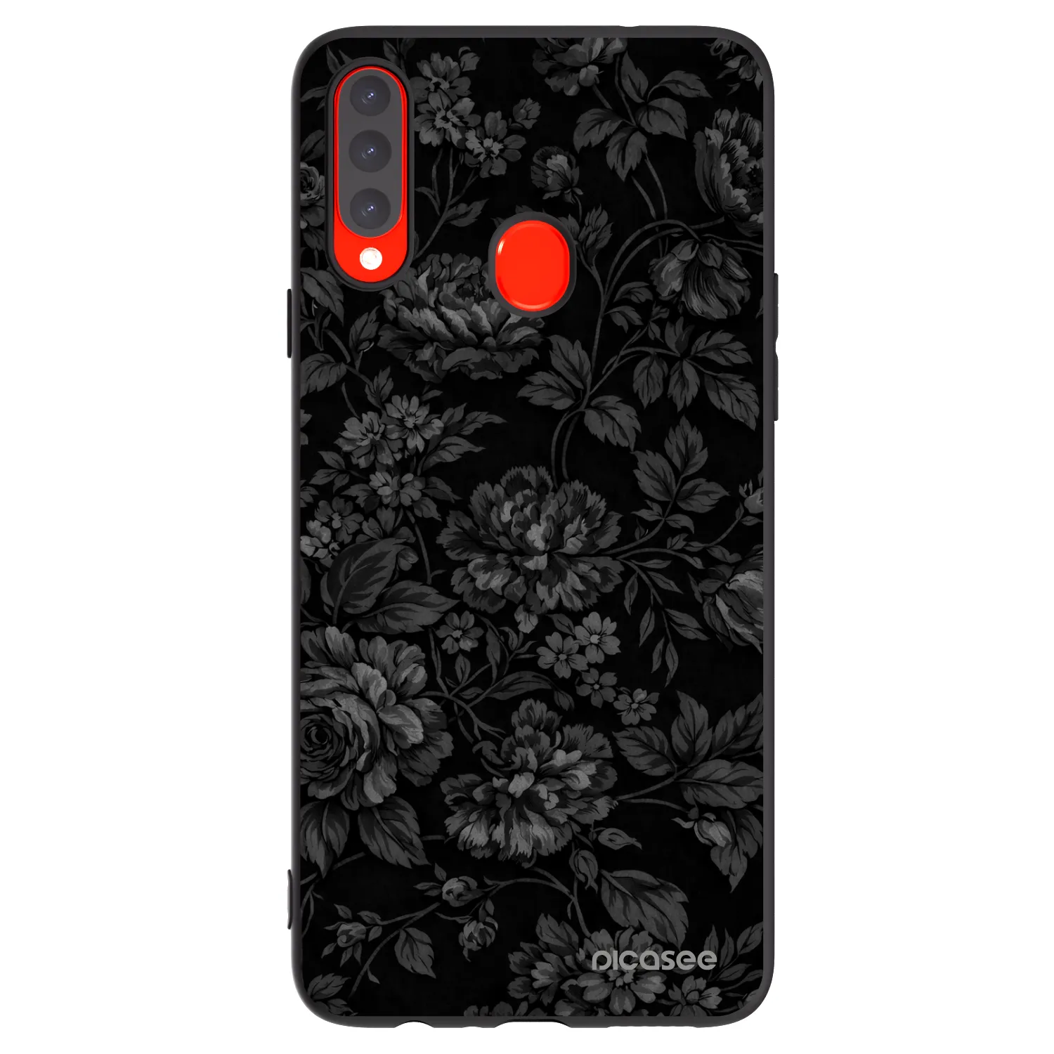 Picasee Μαύρη θήκη σιλικόνης για Samsung Galaxy A20s - Dark Romance