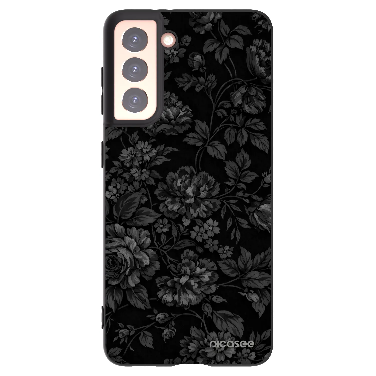 Picasee Μαύρη θήκη σιλικόνης για Samsung Galaxy S21 5G G991B - Dark Romance