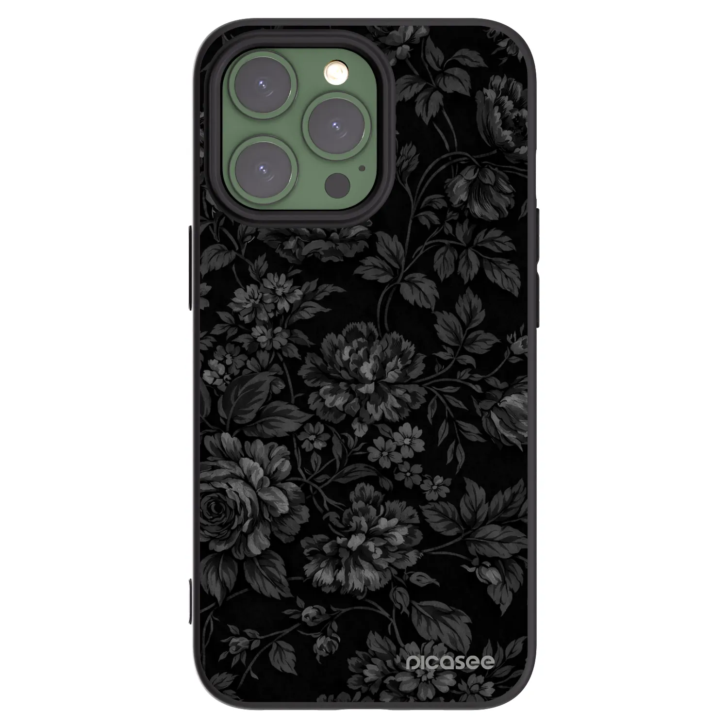 Picasee Μαύρη θήκη σιλικόνης για Apple iPhone 13 Pro - Dark Romance