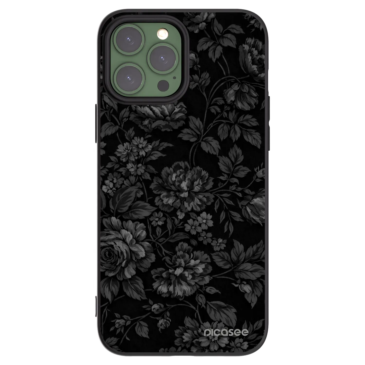 Picasee Μαύρη θήκη σιλικόνης για Apple iPhone 13 Pro Max - Dark Romance