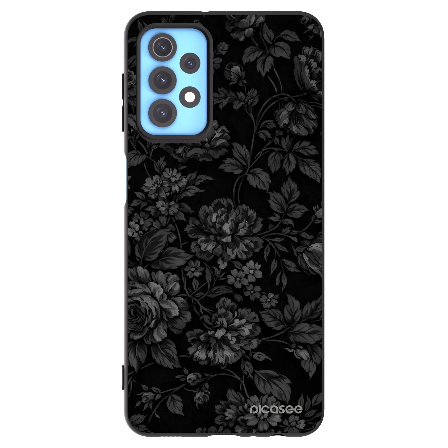 Picasee Μαύρη θήκη σιλικόνης για Samsung Galaxy A32 4G SM-A325F - Dark Romance