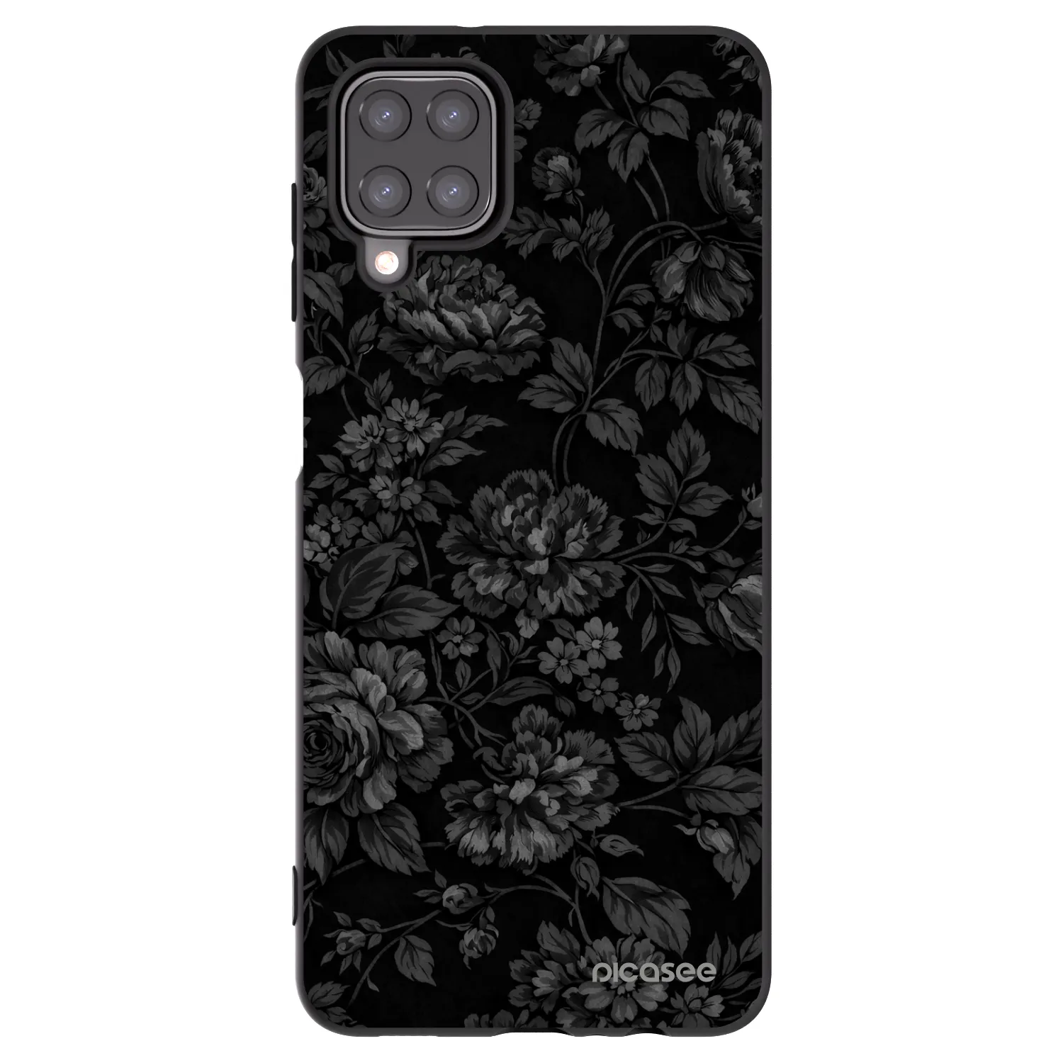 Picasee Μαύρη θήκη σιλικόνης για Samsung Galaxy M12 M127F - Dark Romance