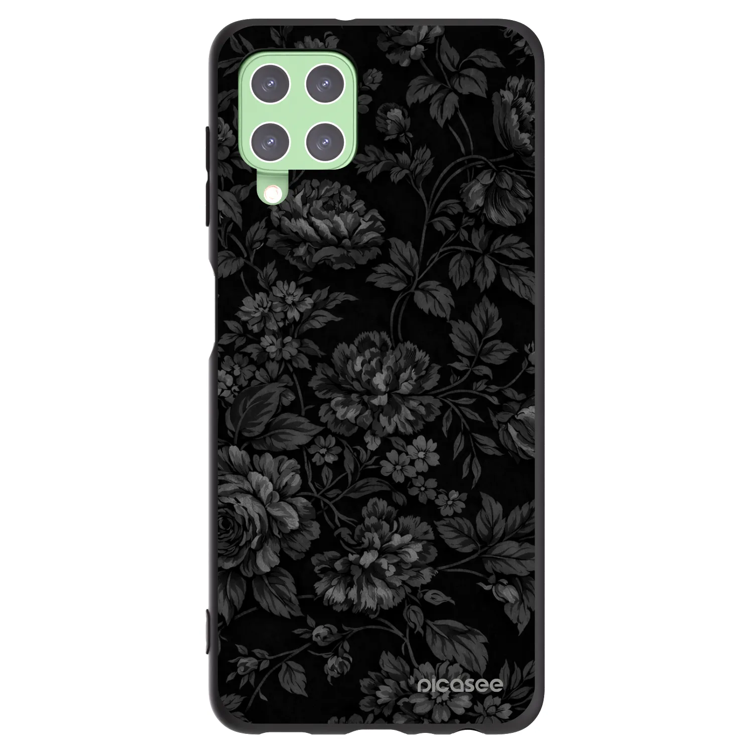 Picasee Μαύρη θήκη σιλικόνης για Samsung Galaxy A22 A225F 4G - Dark Romance