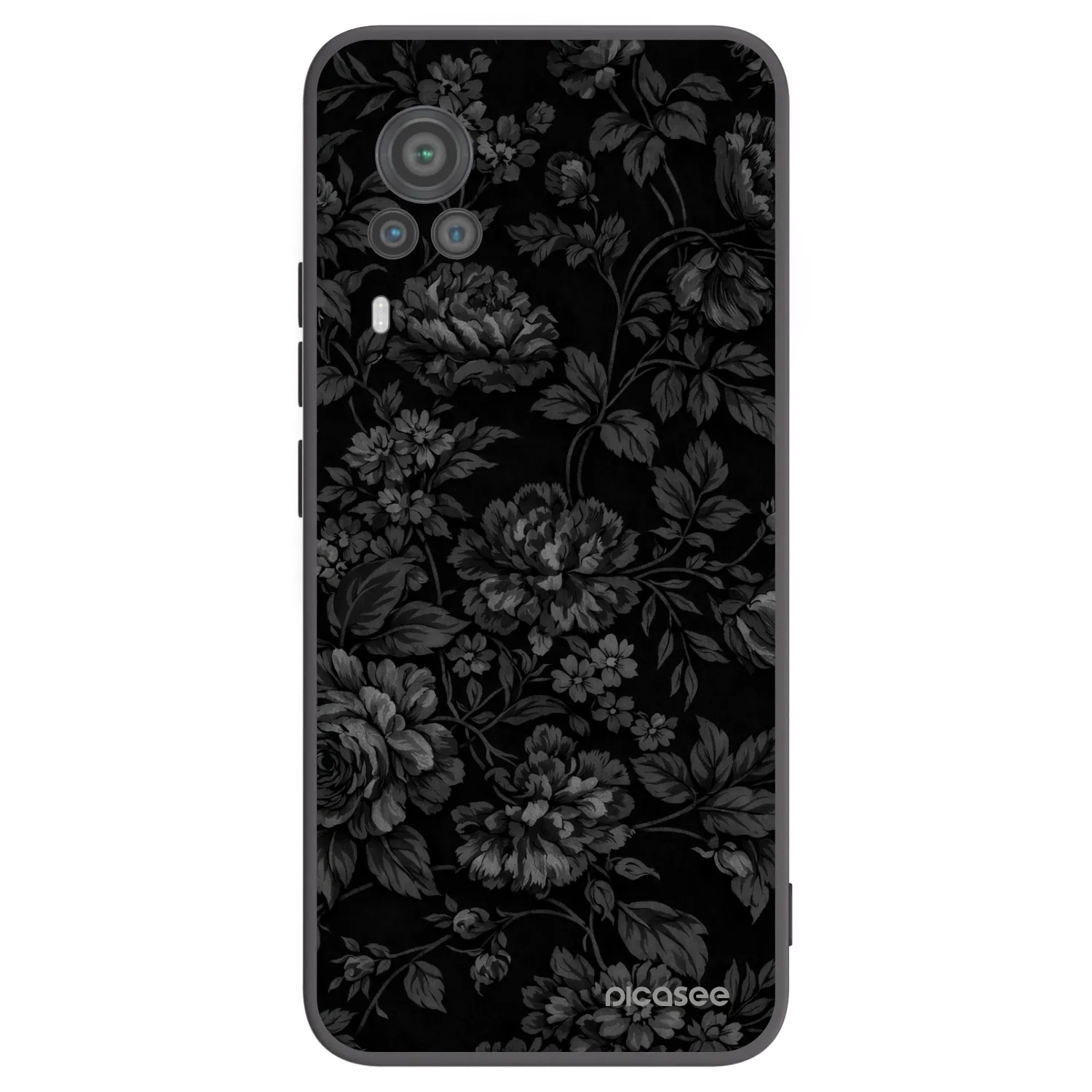 Picasee Μαύρη θήκη σιλικόνης για Vivo X60 Pro 5G - Dark Romance