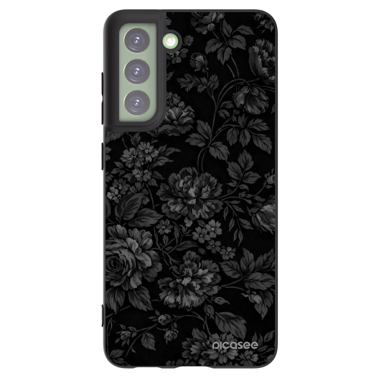 Picasee Μαύρη θήκη σιλικόνης για Samsung Galaxy S21 FE 5G - Dark Romance