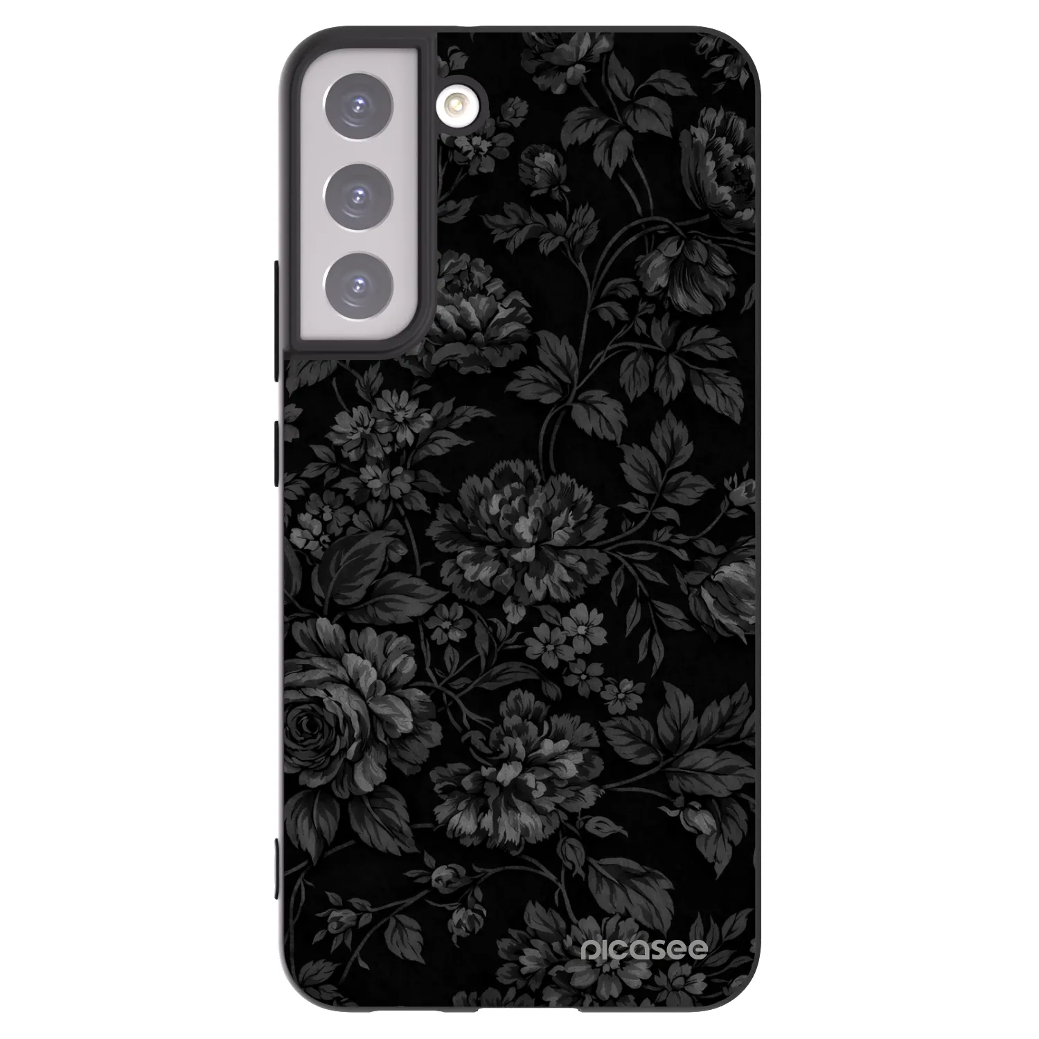 Picasee Μαύρη θήκη σιλικόνης για Samsung Galaxy S22+ 5G - Dark Romance