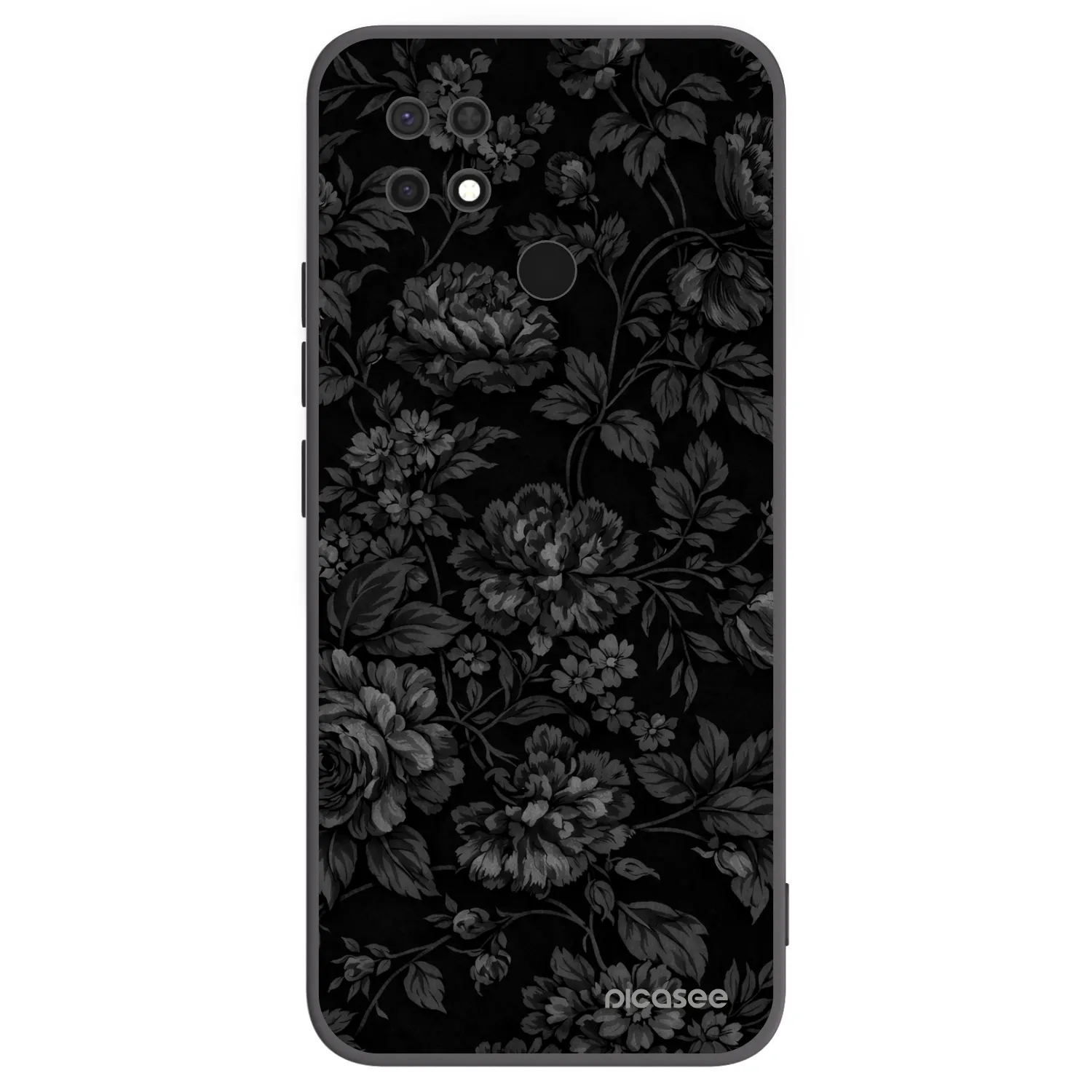 Picasee Μαύρη θήκη σιλικόνης για Xiaomi Redmi 10C - Dark Romance