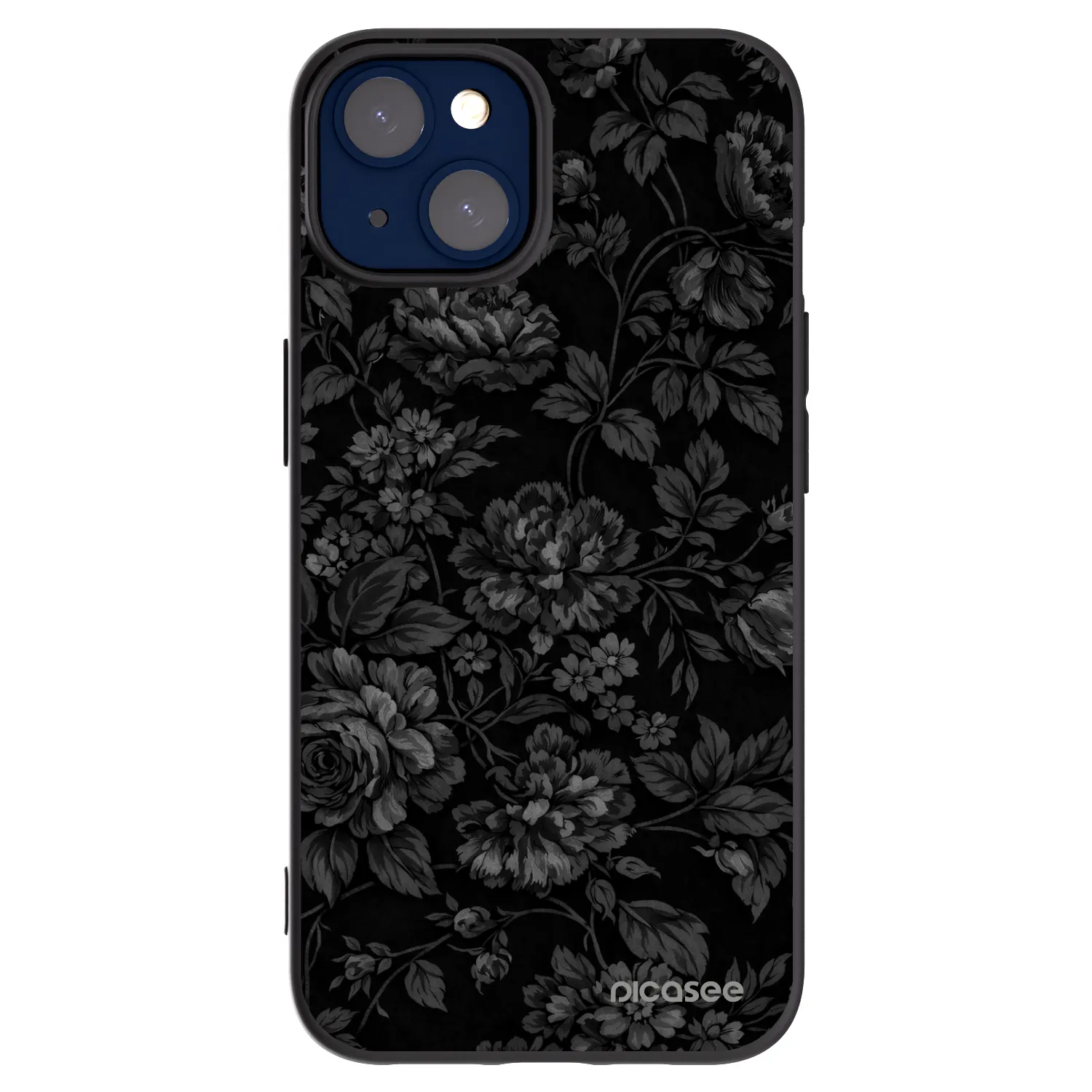 Picasee Μαύρη θήκη σιλικόνης για Apple iPhone 14 - Dark Romance