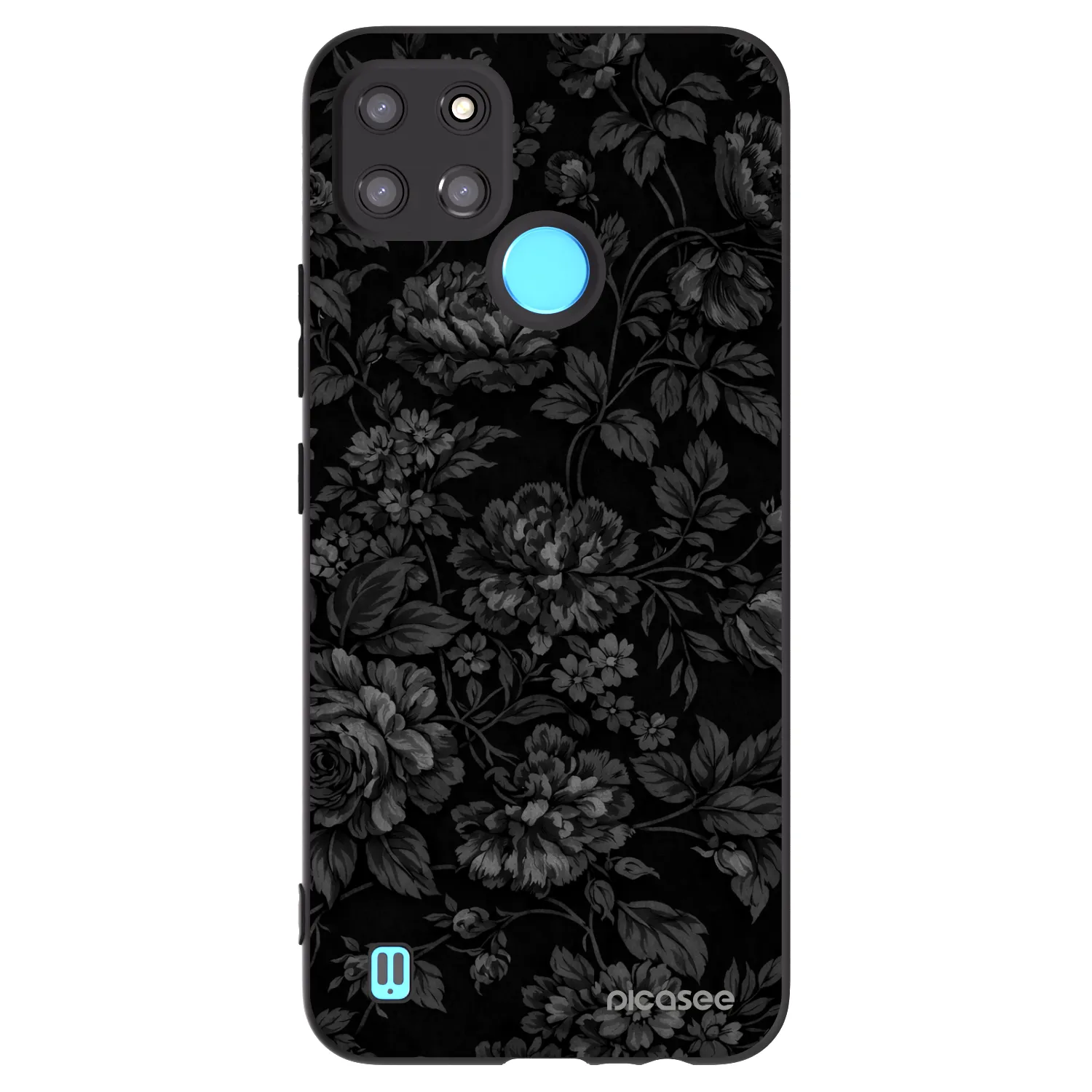 Picasee Μαύρη θήκη σιλικόνης για Realme C21Y - Dark Romance