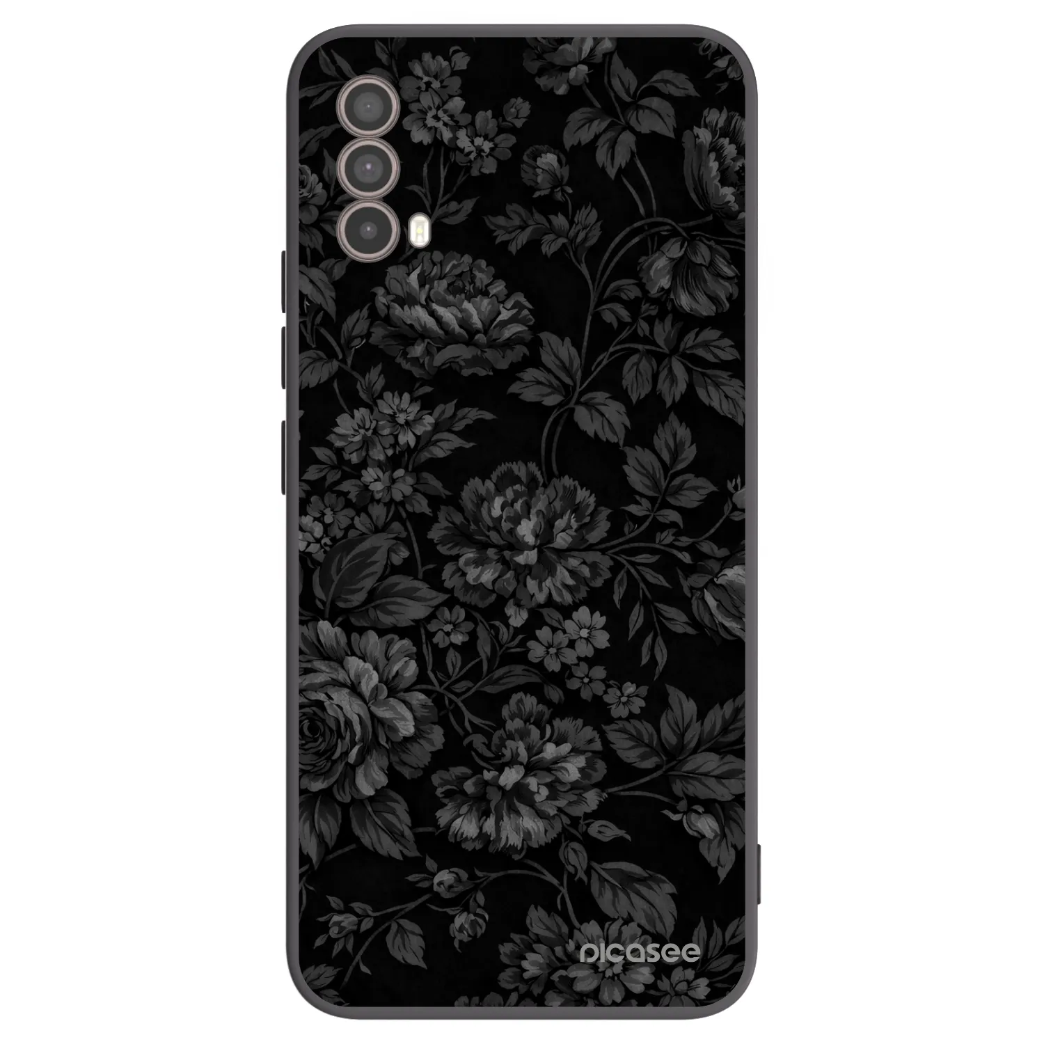 Picasee Μαύρη θήκη σιλικόνης για Motorola Moto E40 - Dark Romance