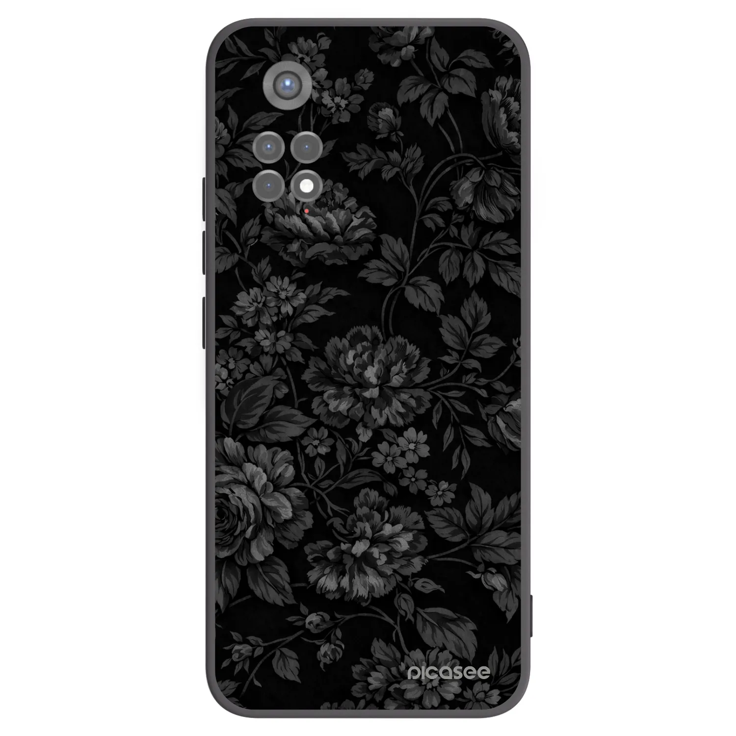 Picasee Μαύρη θήκη σιλικόνης για Xiaomi Redmi Note 11S 5G - Dark Romance