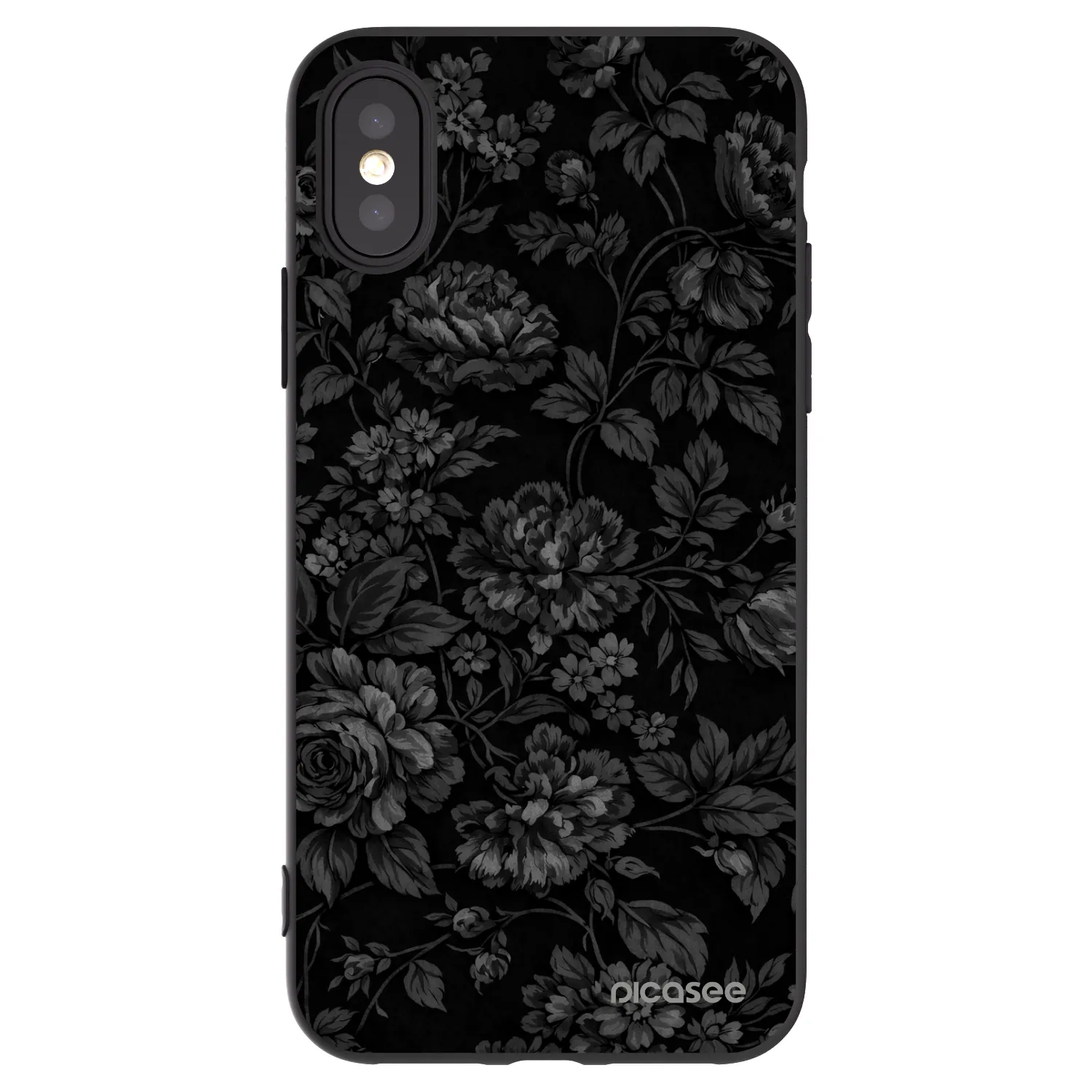 Picasee Μαύρη θήκη σιλικόνης για Apple iPhone X/XS - Dark Romance